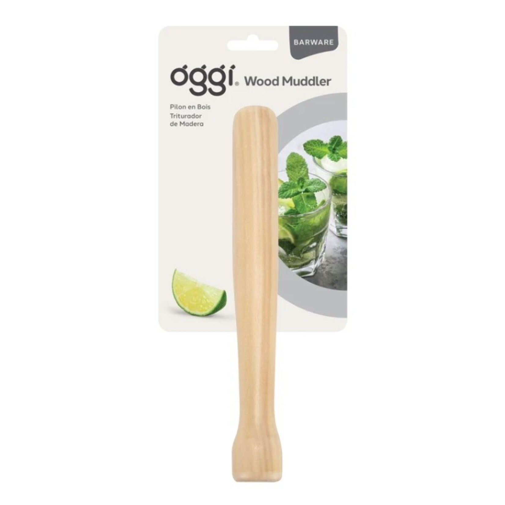 OGGI Pilon à Mojito en bois