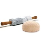 DANESCO Rouleau à pâte en marbre blanc