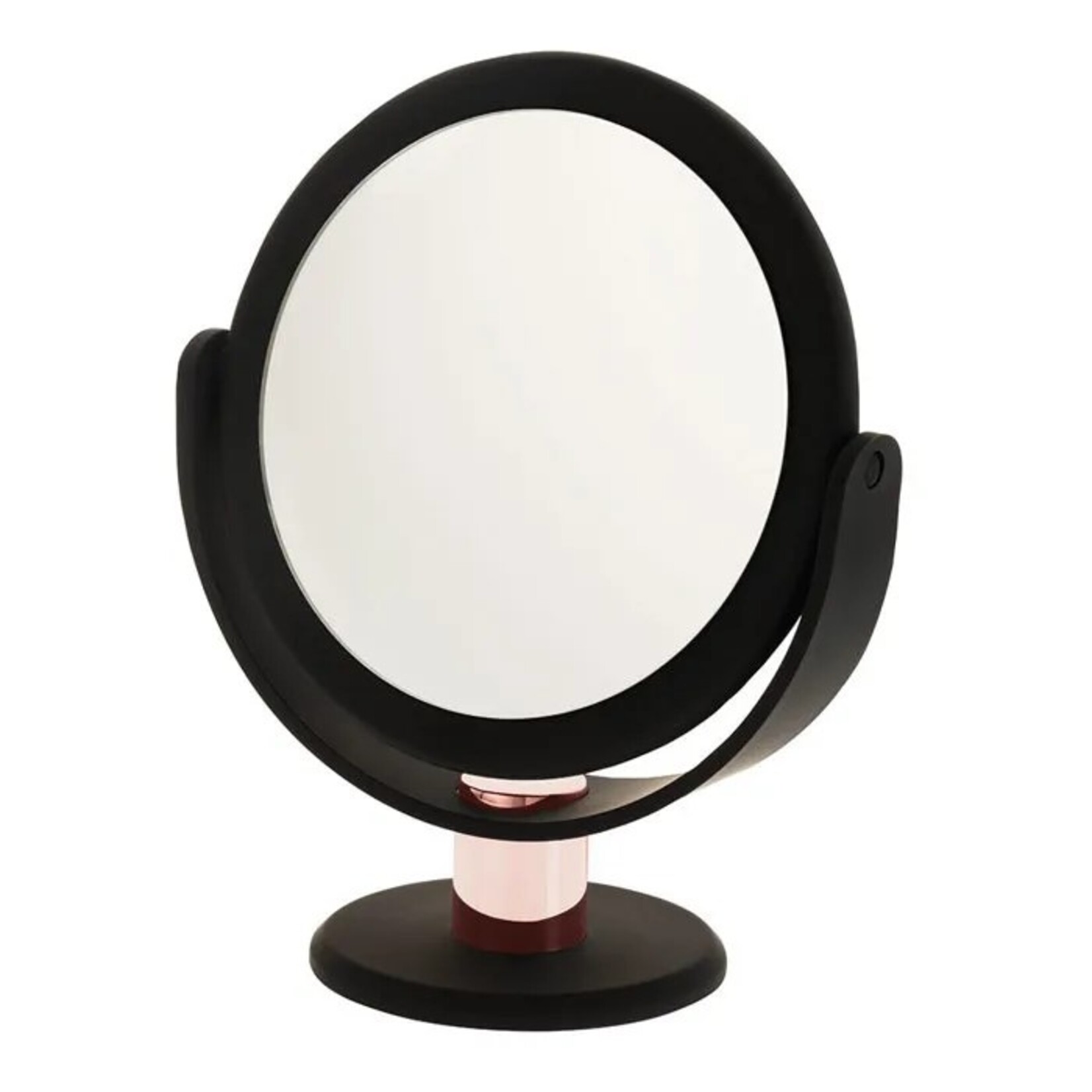 DANIELLE Miroir de vanité noir " Soft Touch", 10X/4"
