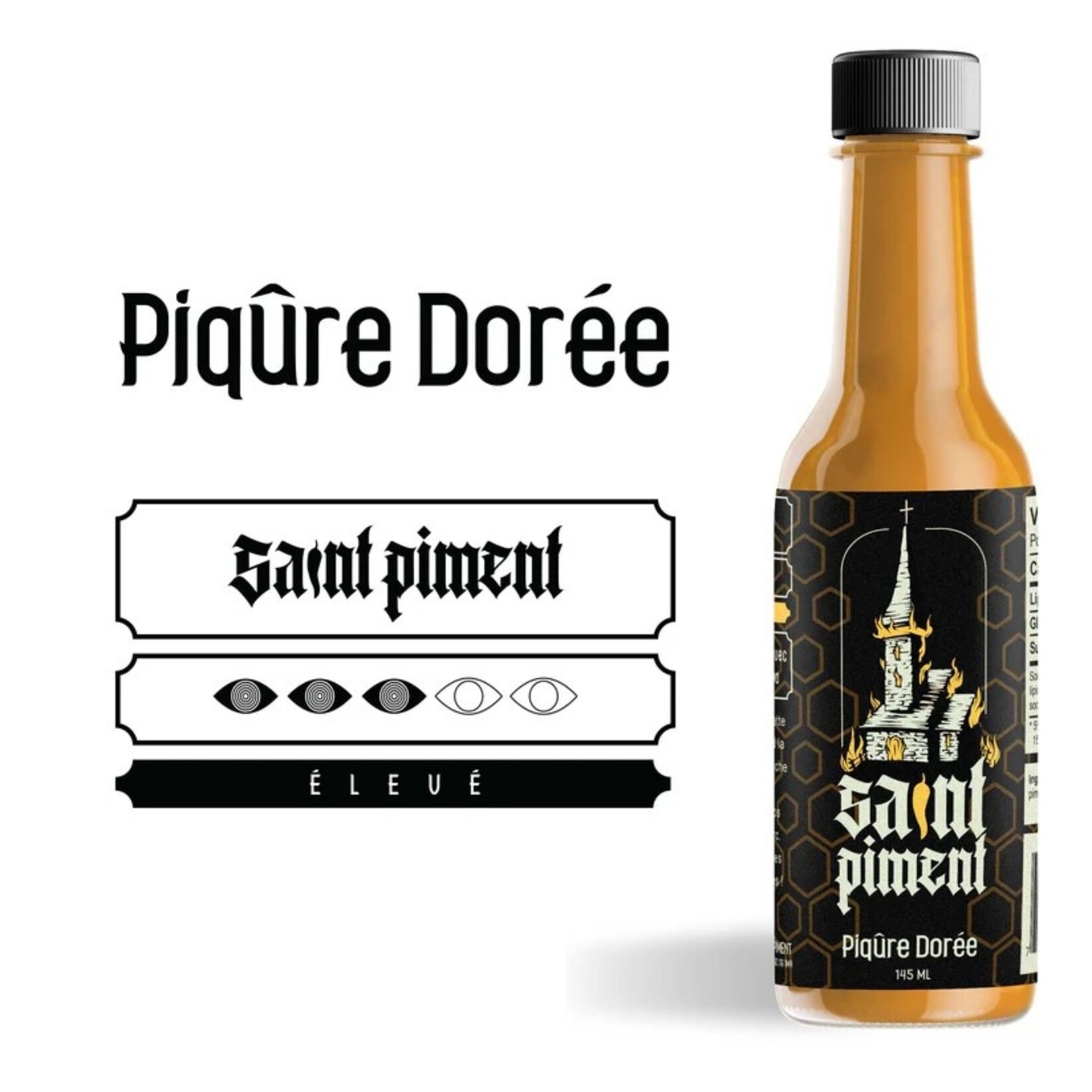 SAINT-PIMENT SAINT-PIMENT SAUCE PIQUANTE PIQURE DORÉE 145ML