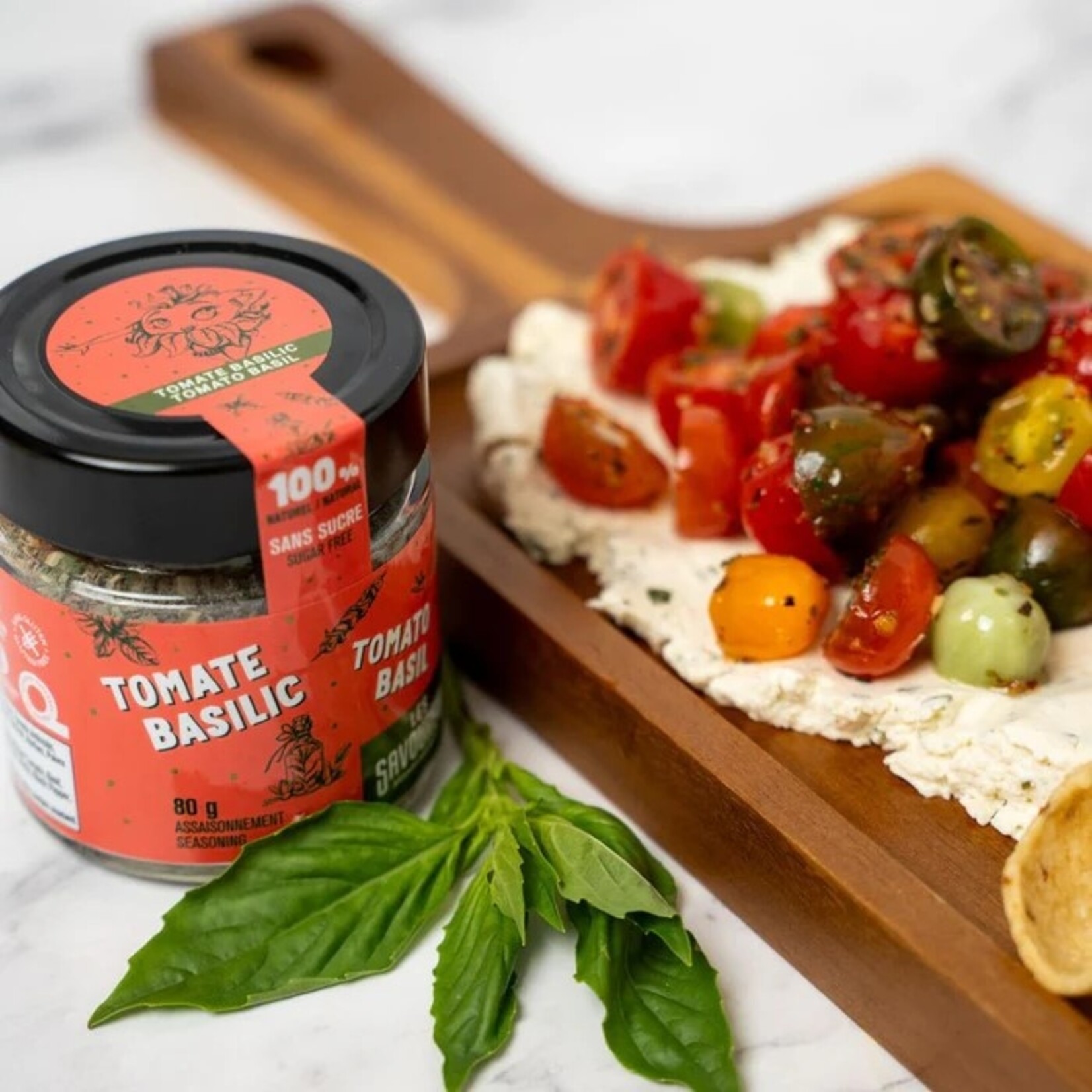 LES SAVOUREUX Assaisonnement Tomate & Basilic, 80g