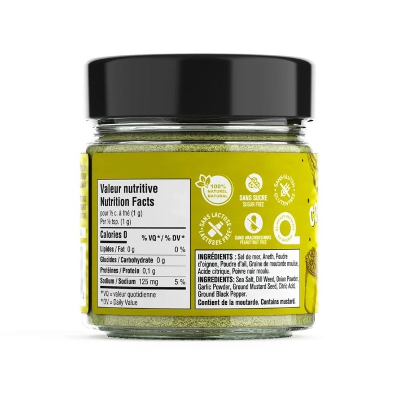 LES SAVOUREUX Assaisonnement Cornichon à L'Aneth, 110g