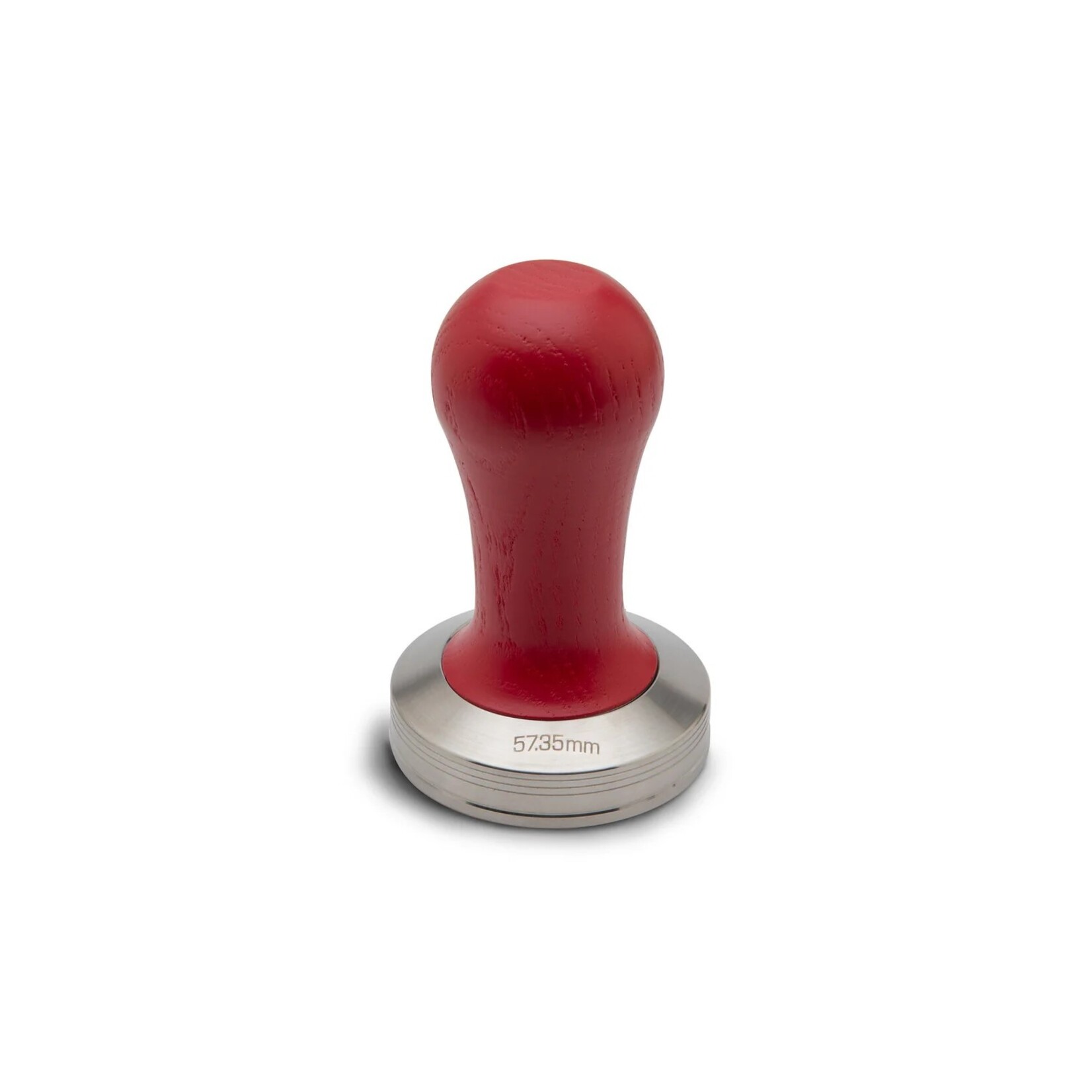 LELIT 57.35mm Stainless steel tamper with red wooden handle