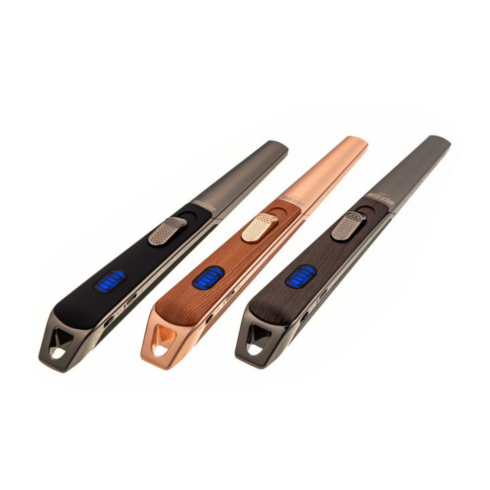 SIZZLE Briquet rechargeable USB LUX noyer