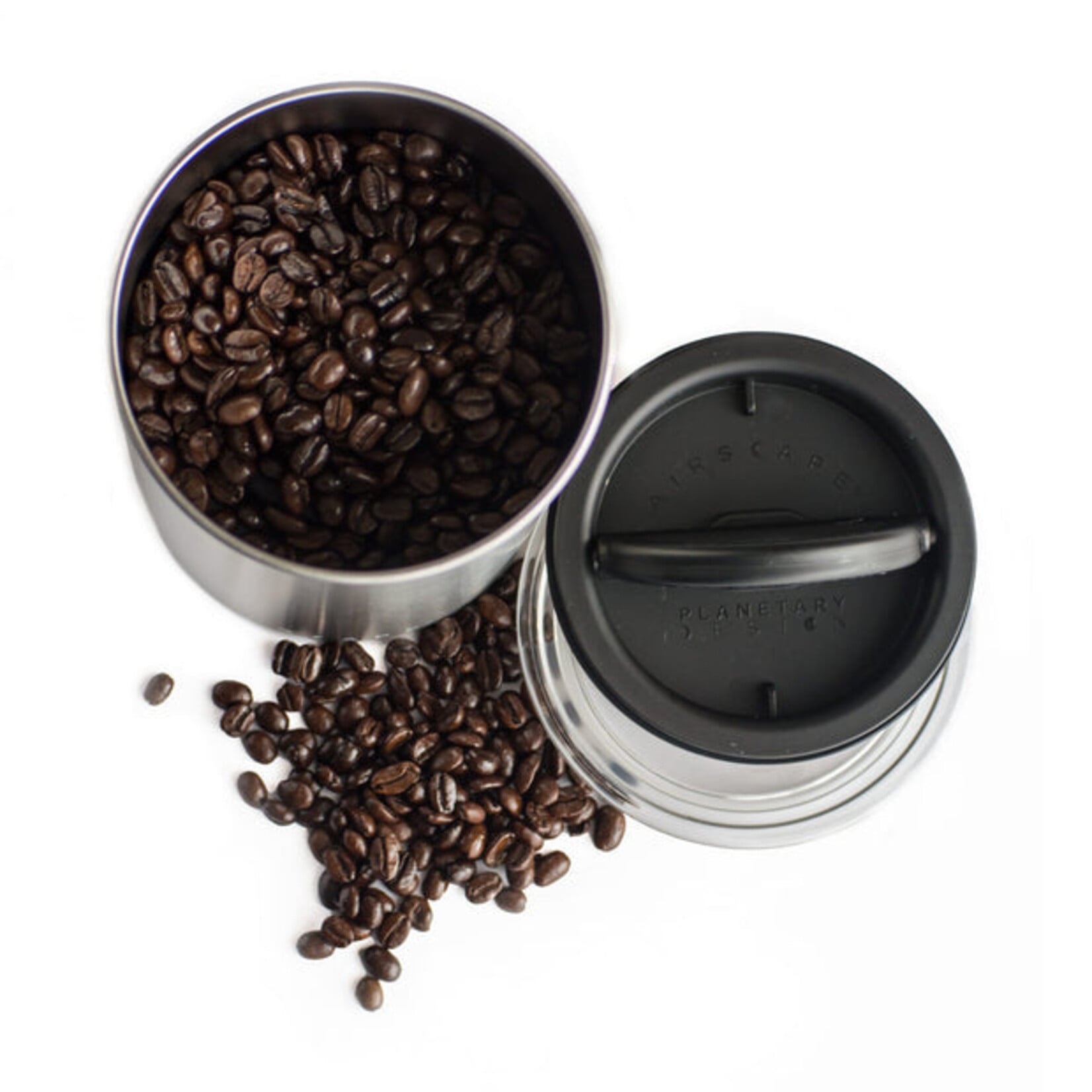 PLANETARY DESIGN Airscape Classic 2½lbs/ 1kg Coffee Canister, Matte Black
