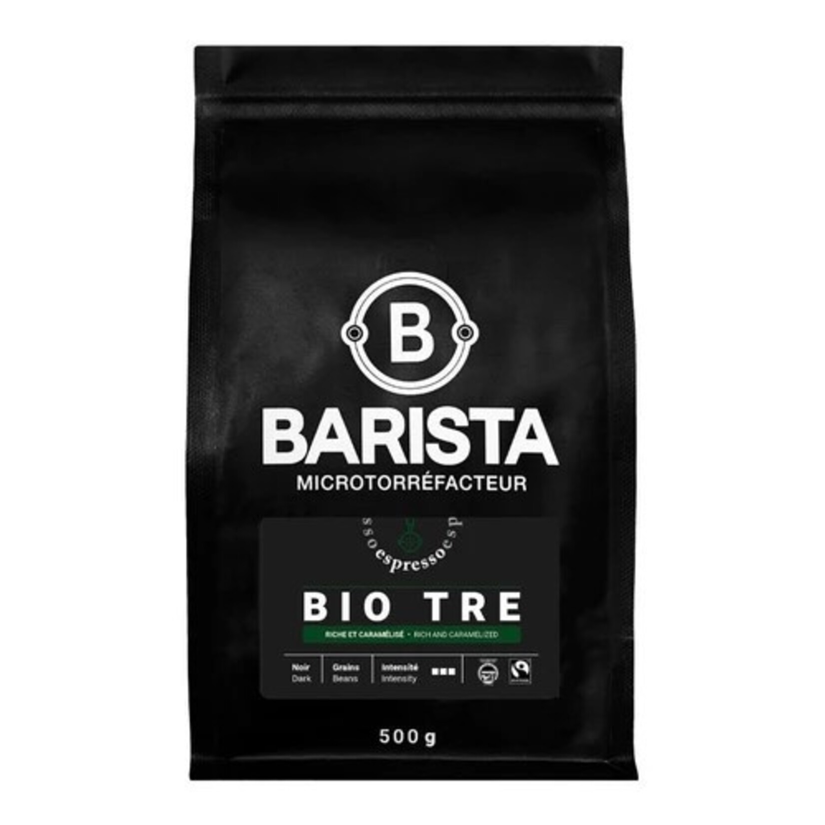 CAFÉ BARISTA Café espresso BIO TRE, 500g