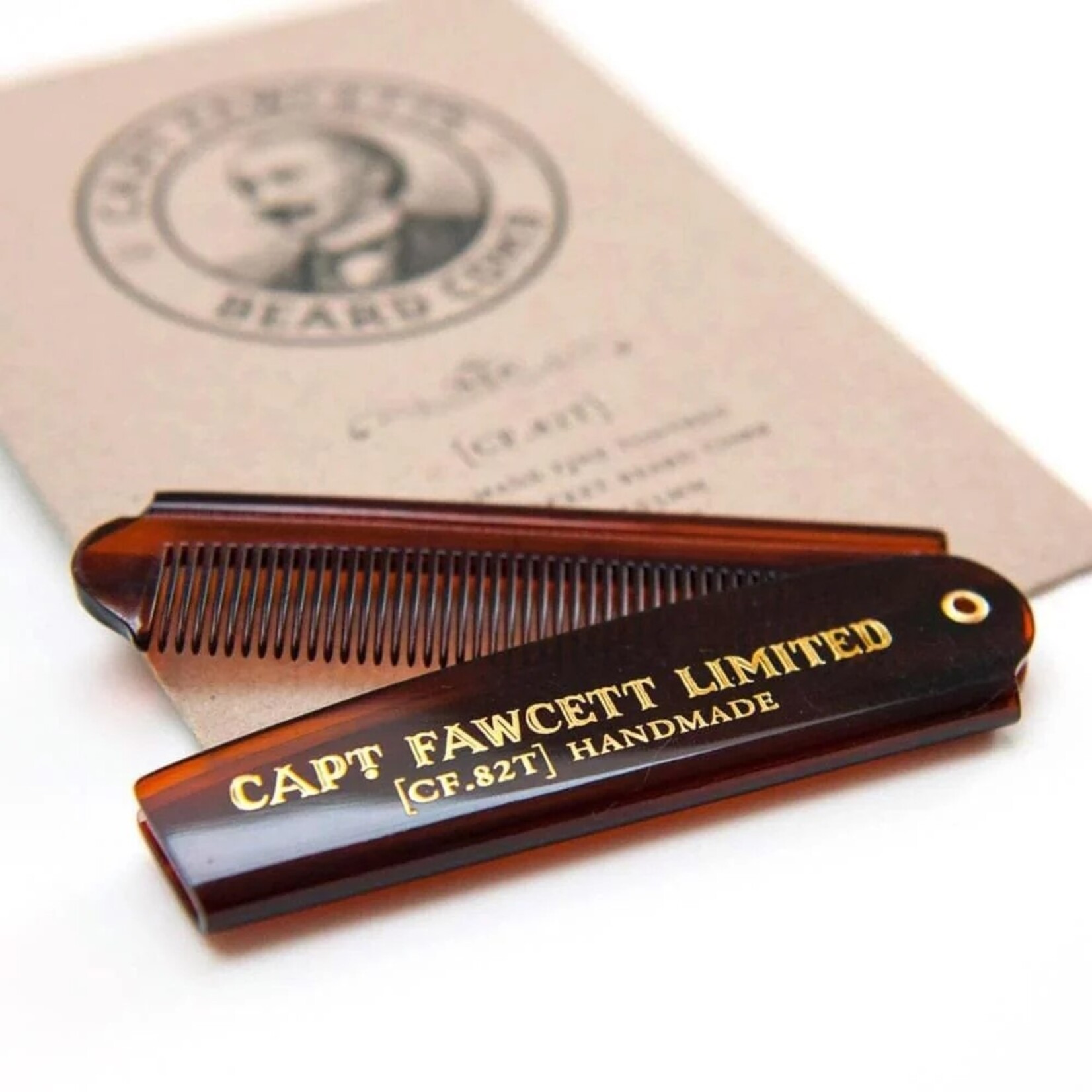 CAPTAIN FAWCETT Peigne à barbe de poche pliable, 193 mm