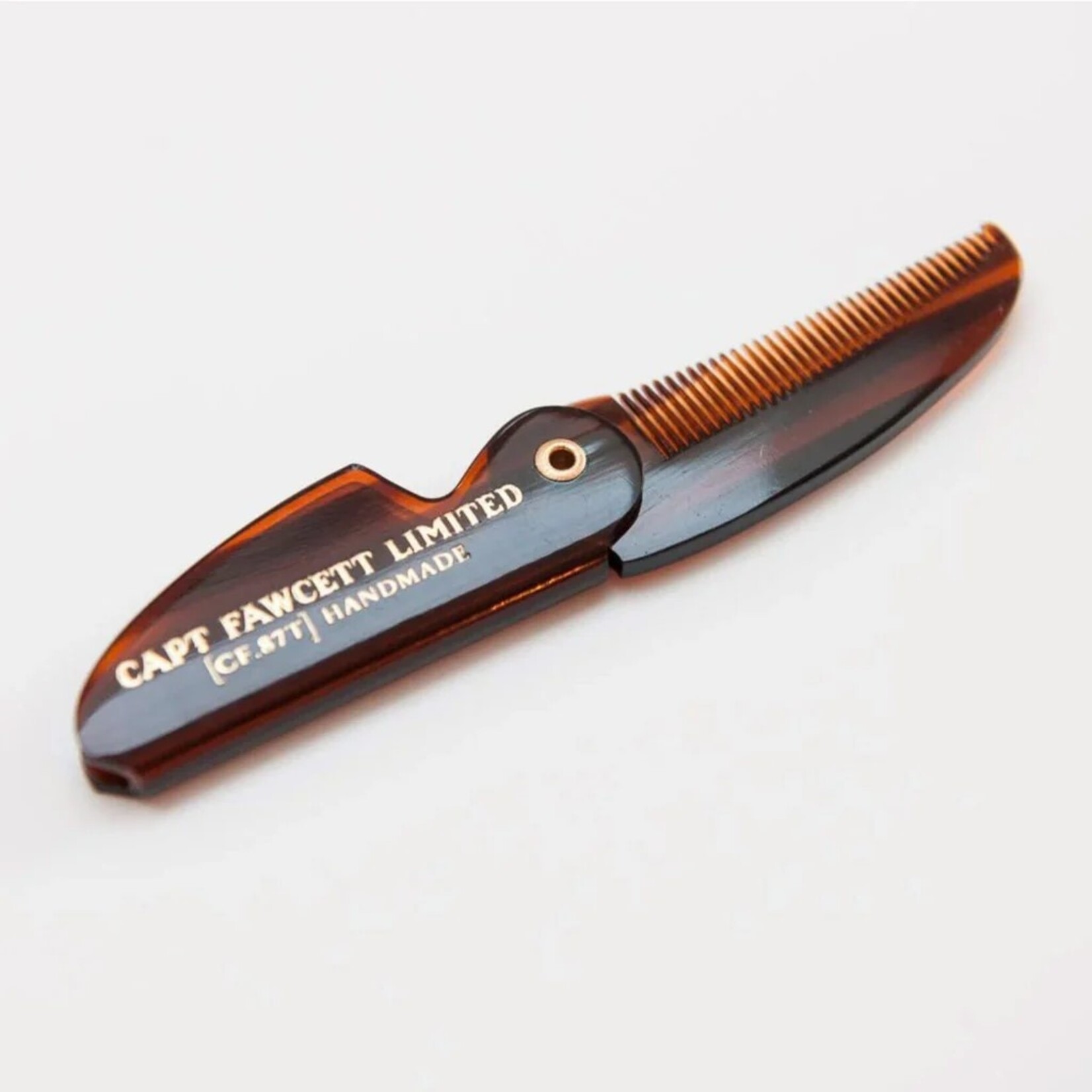 CAPTAIN FAWCETT Folding Pocket Moustache Comb, 117mm