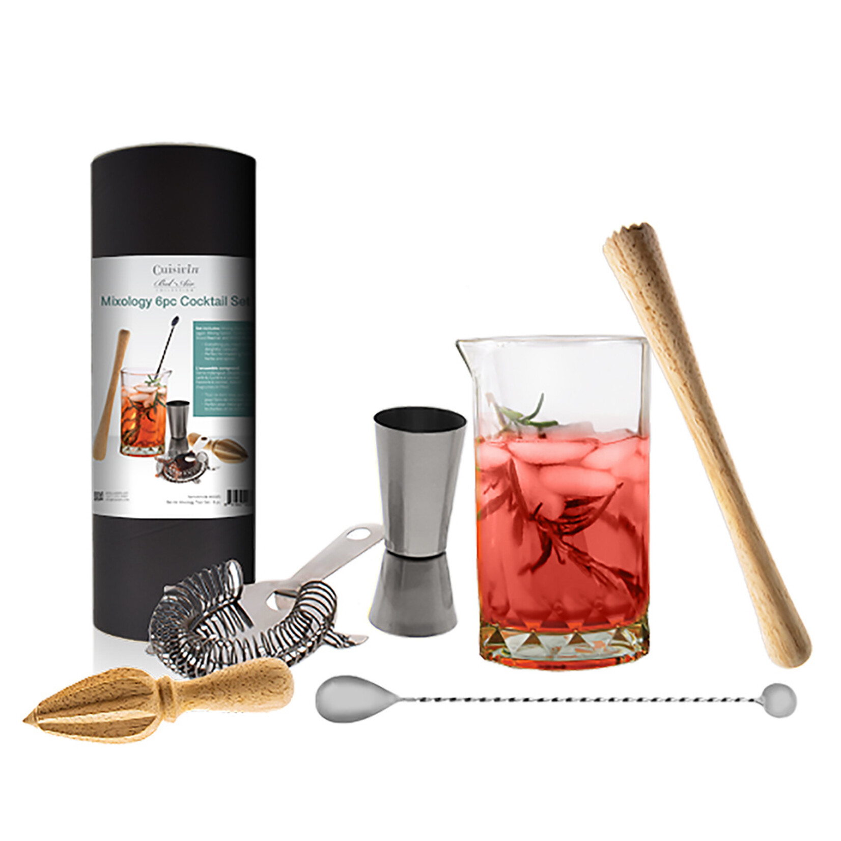 CUISIVIN Ensemble d'outils à cocktails Mixology 6 pièces