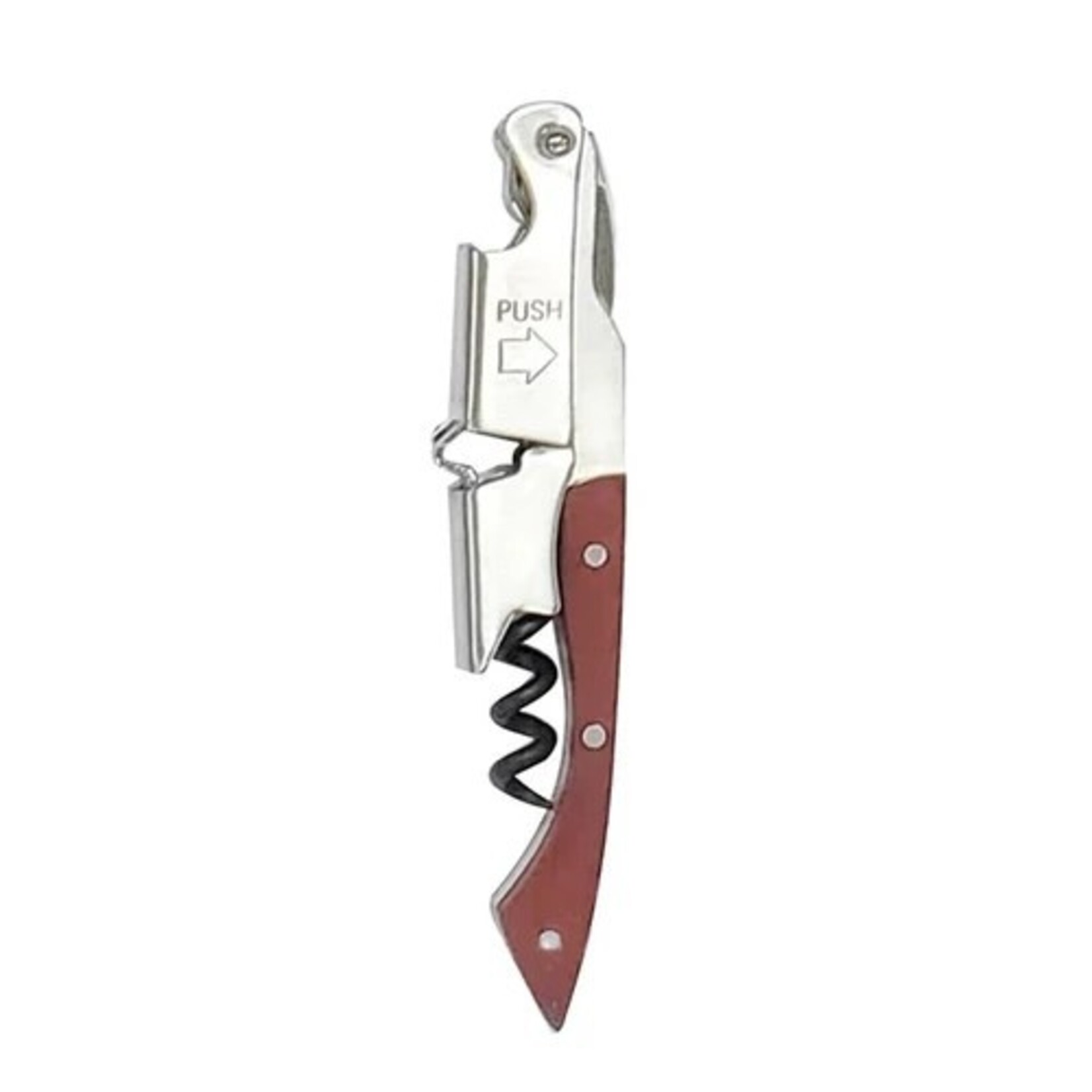 OGGI Waiter's Corkscrew with Wood Handle