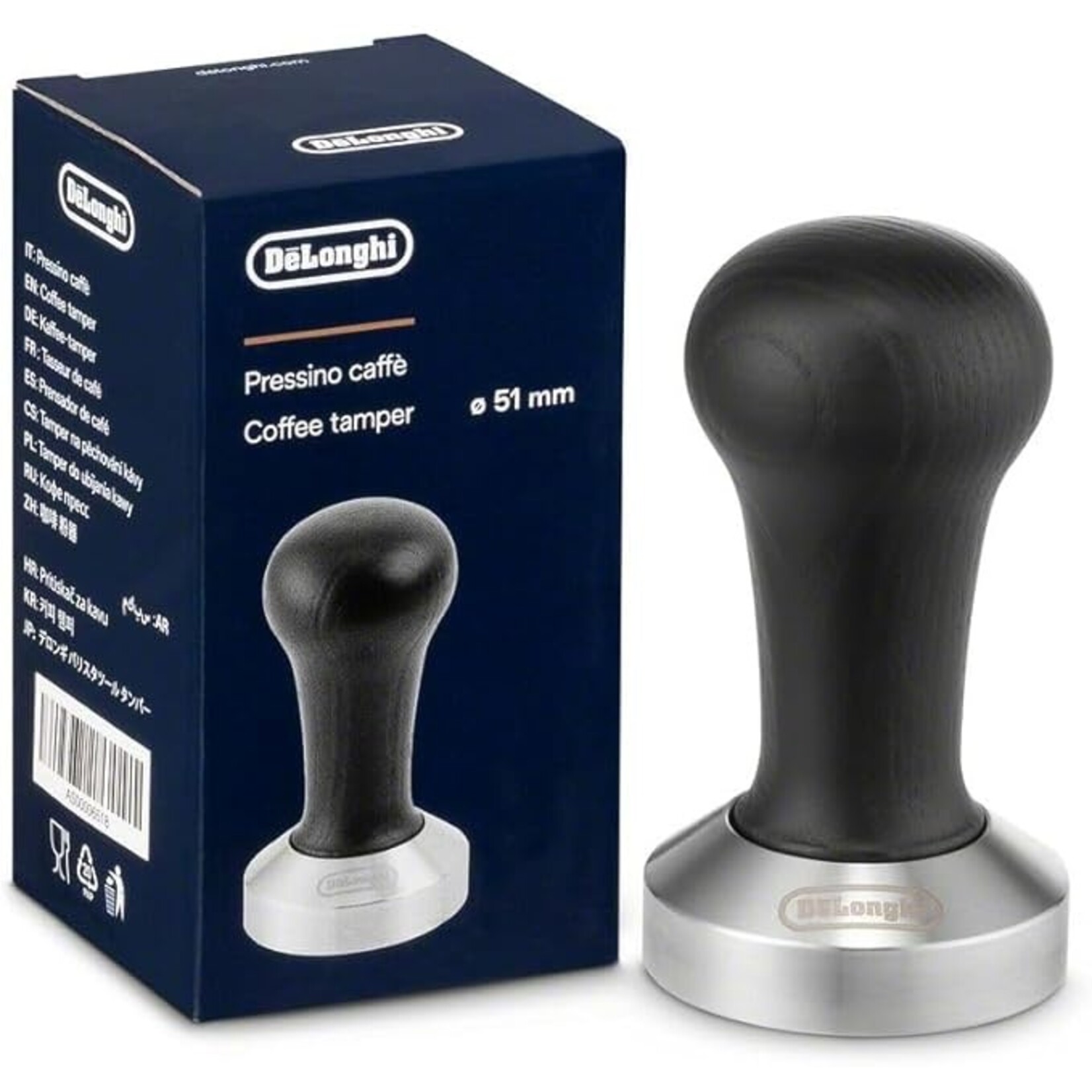 DELONGHI 51mm Coffee Tamper Black