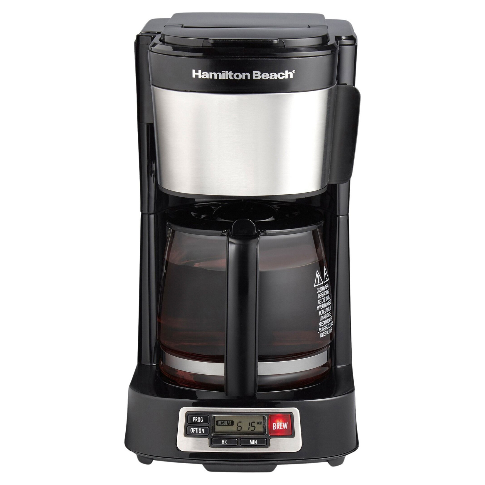 HAMILTON BEACH Programmable 5 Cup Compact Coffee Maker
