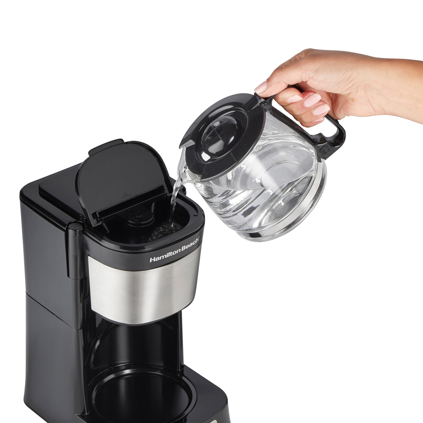 HAMILTON BEACH Programmable 5 Cup Compact Coffee Maker