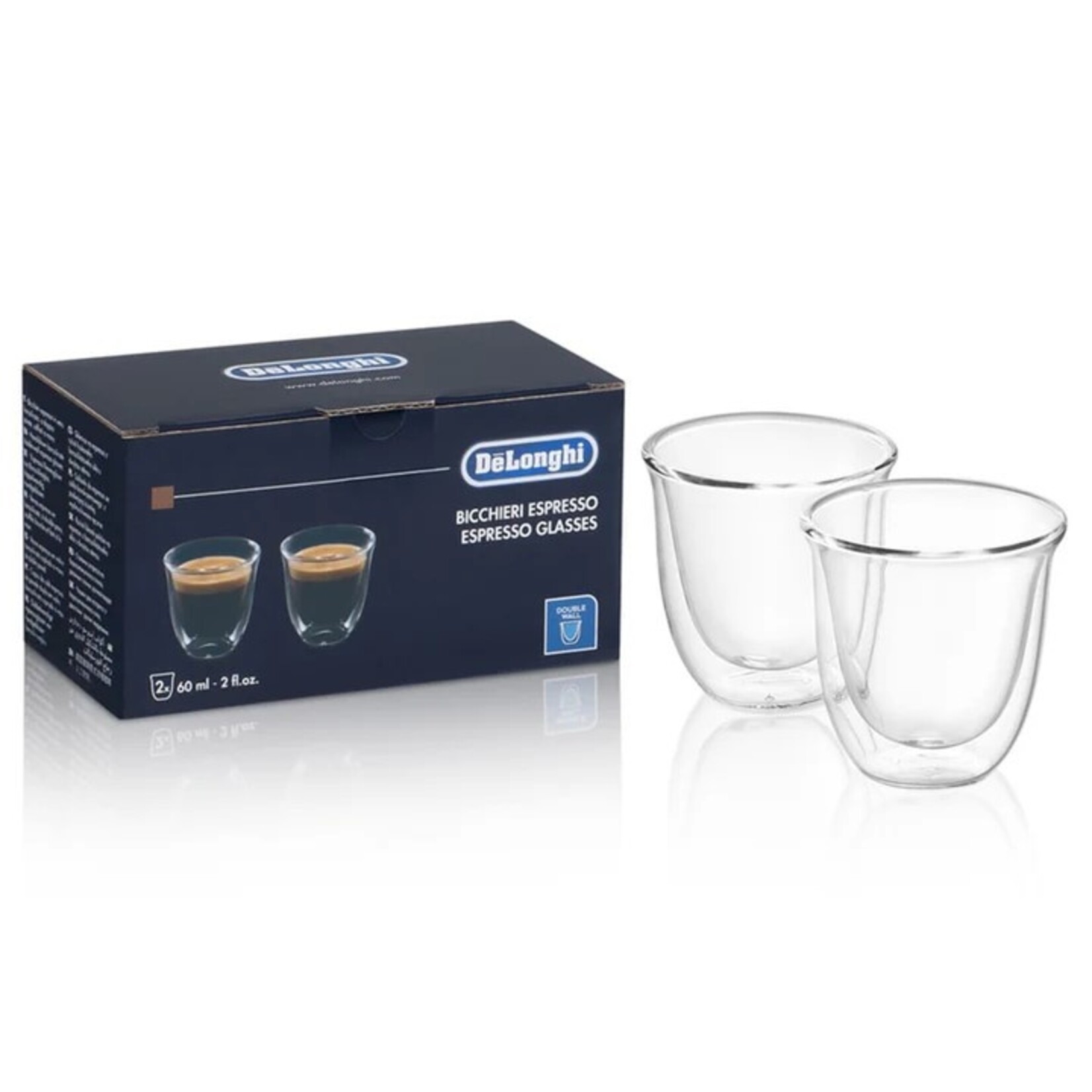 DELONGHI Double Wall Espresso Cups