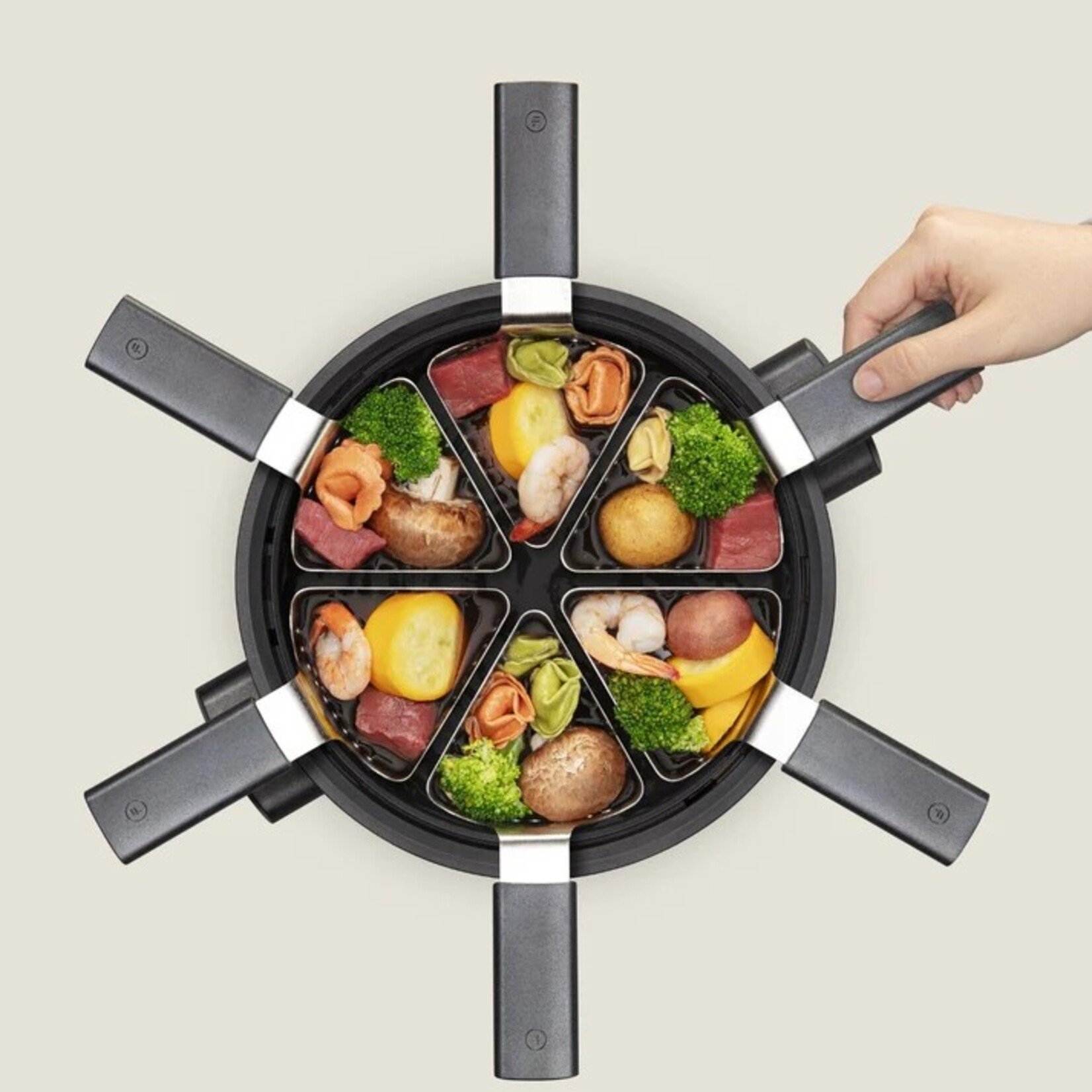 FONDUSSIMO Ensemble à fondue Evolution 6P Mini 3-en-1