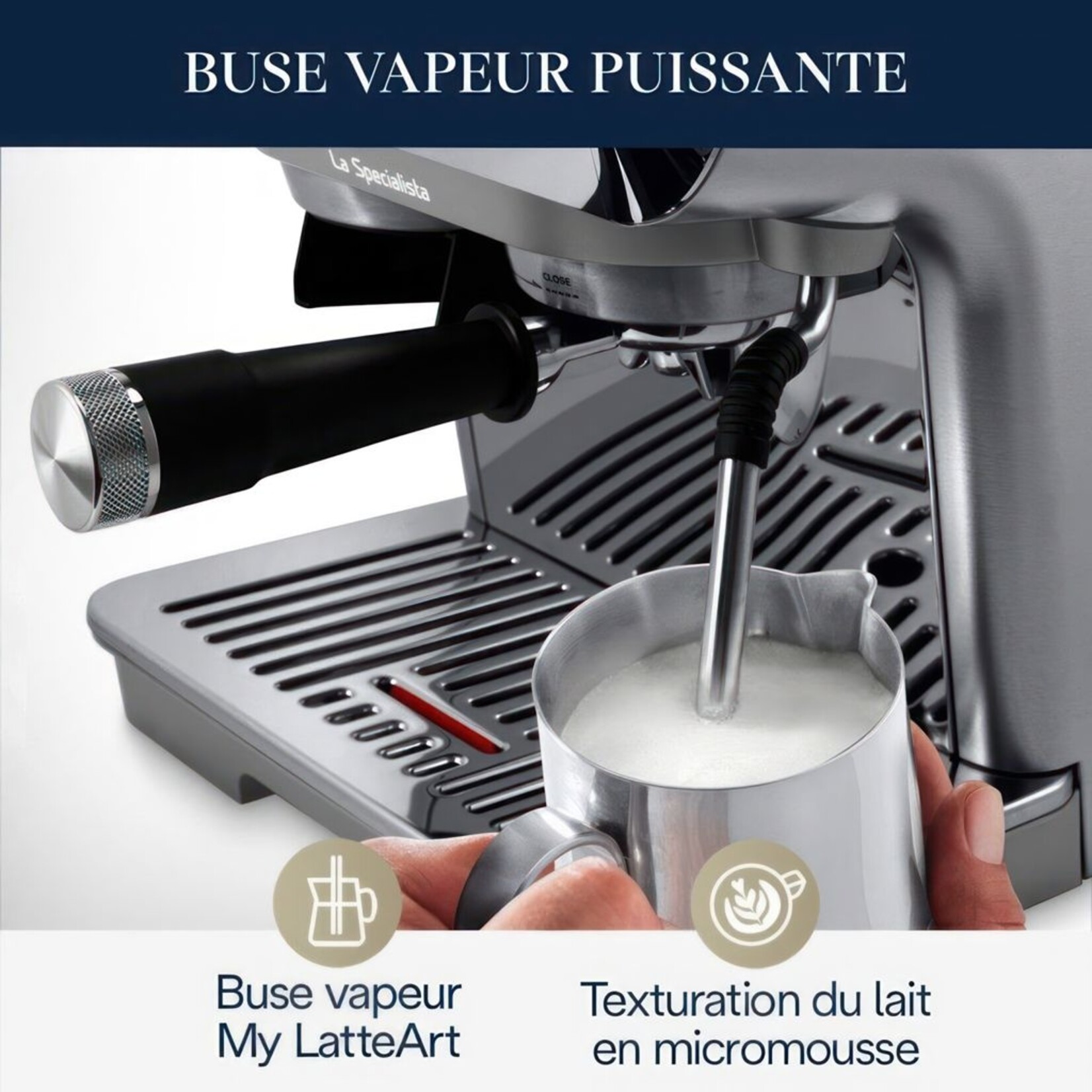 DELONGHI La Specialista Arte Evo Automatic Espresso Machine with Frother & Coffee Grinder