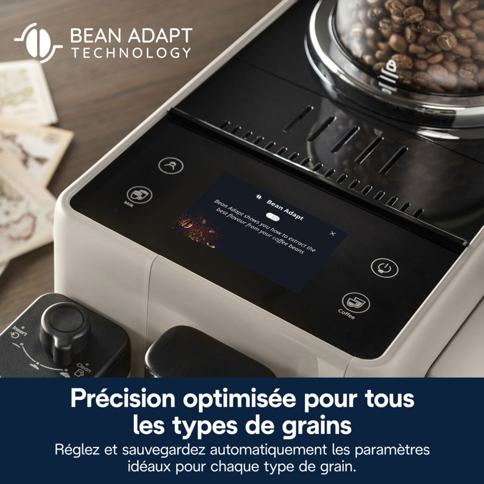 DELONGHI Espresso automatique Rivelia Sand Beige