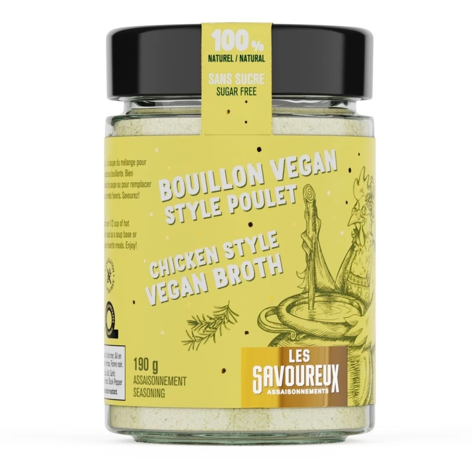 LES SAVOUREUX Vegan Chicken-Style Broth, 190g