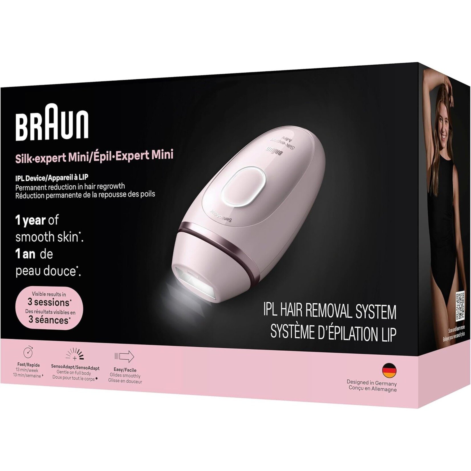 BRAUN Système d'épilation à lumière pulsée Silk-Expert Mini