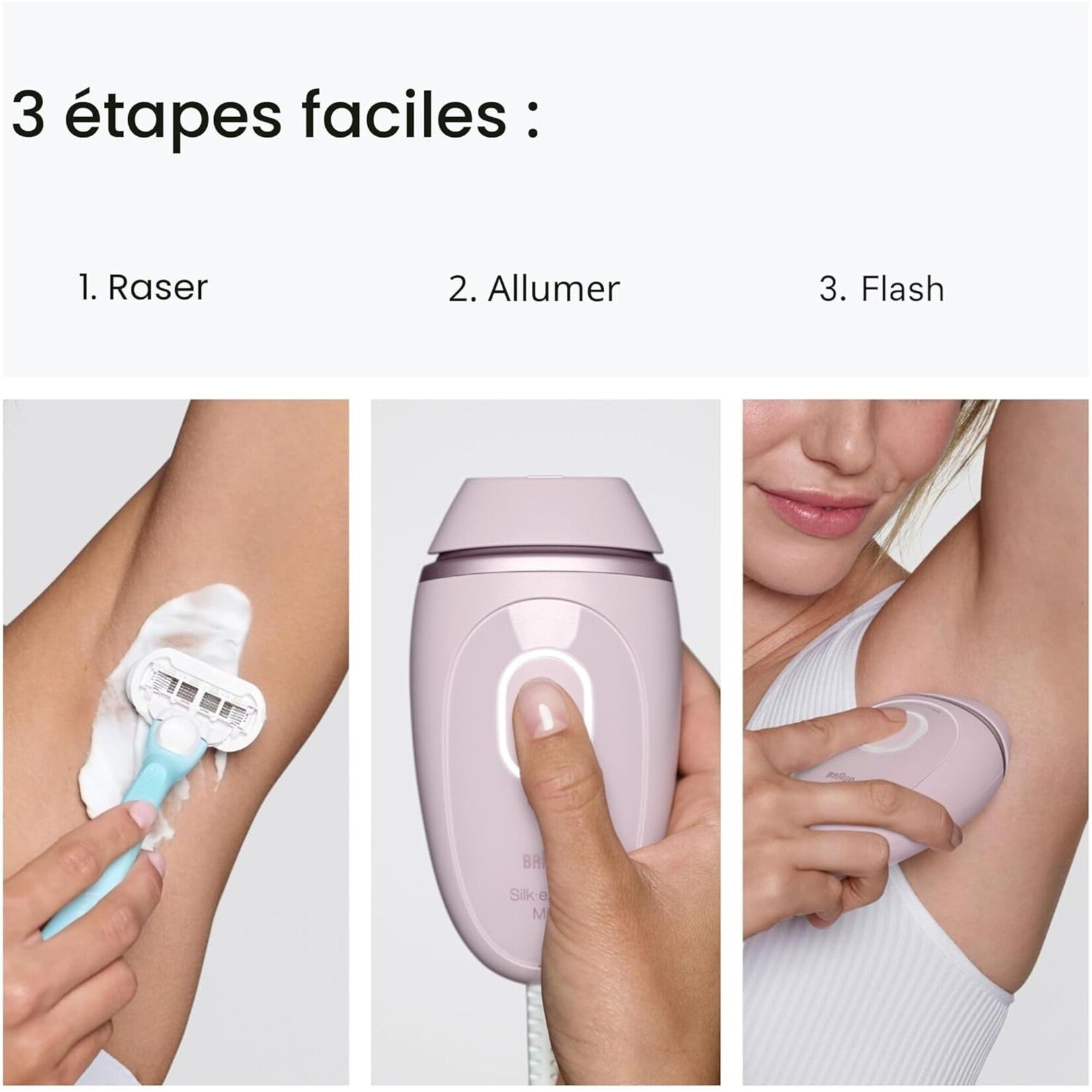 BRAUN Système d'épilation à lumière pulsée Silk-Expert Mini