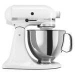 KITCHENAID Batteur sur socle à tête inclinable de la série Artisan 5 pintes, blanc