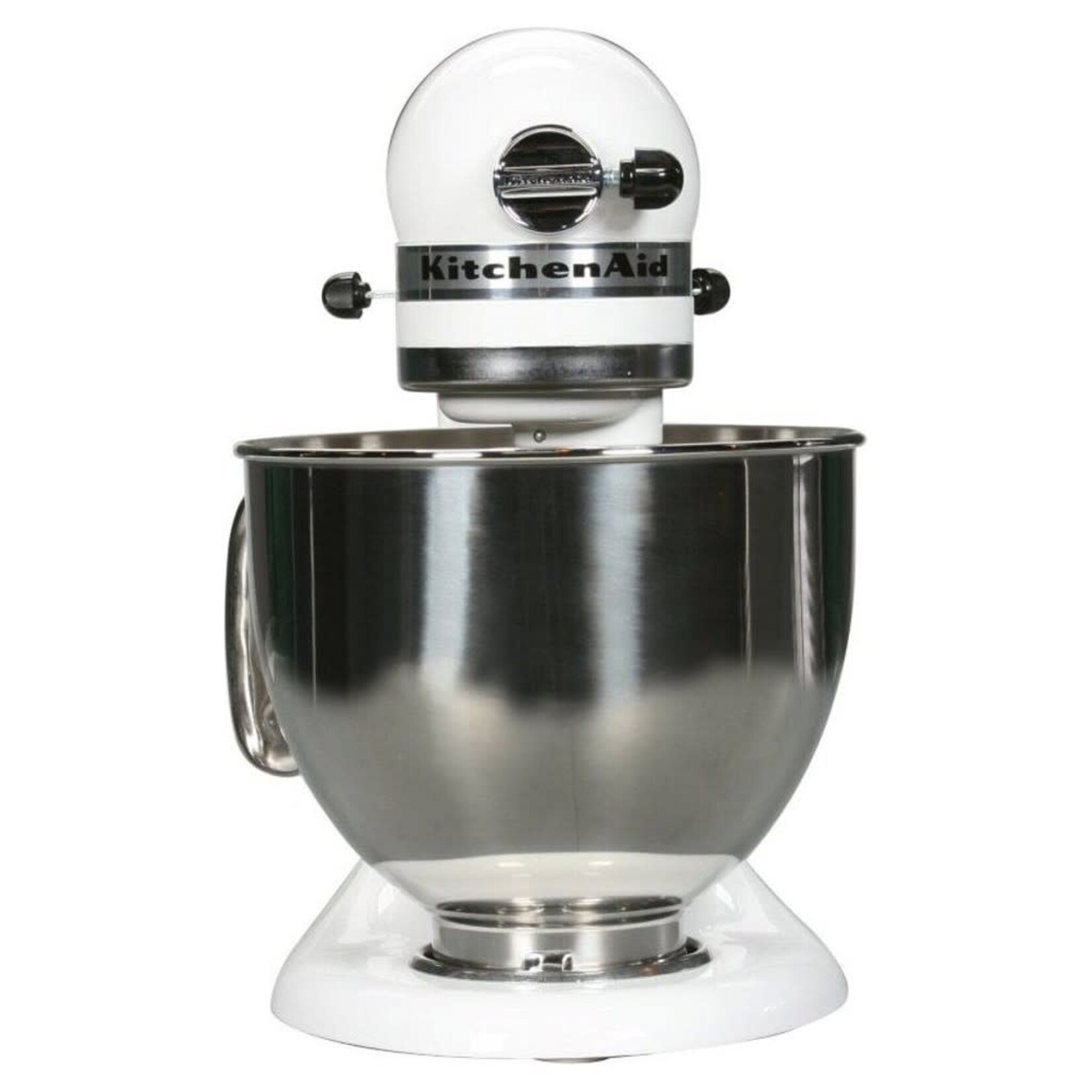 KITCHENAID Batteur sur socle à tête inclinable de la série Artisan 5 pintes, blanc