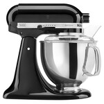 KITCHENAID Batteur sur socle à tête inclinable de la série Artisan 5 pintes, noir onyx