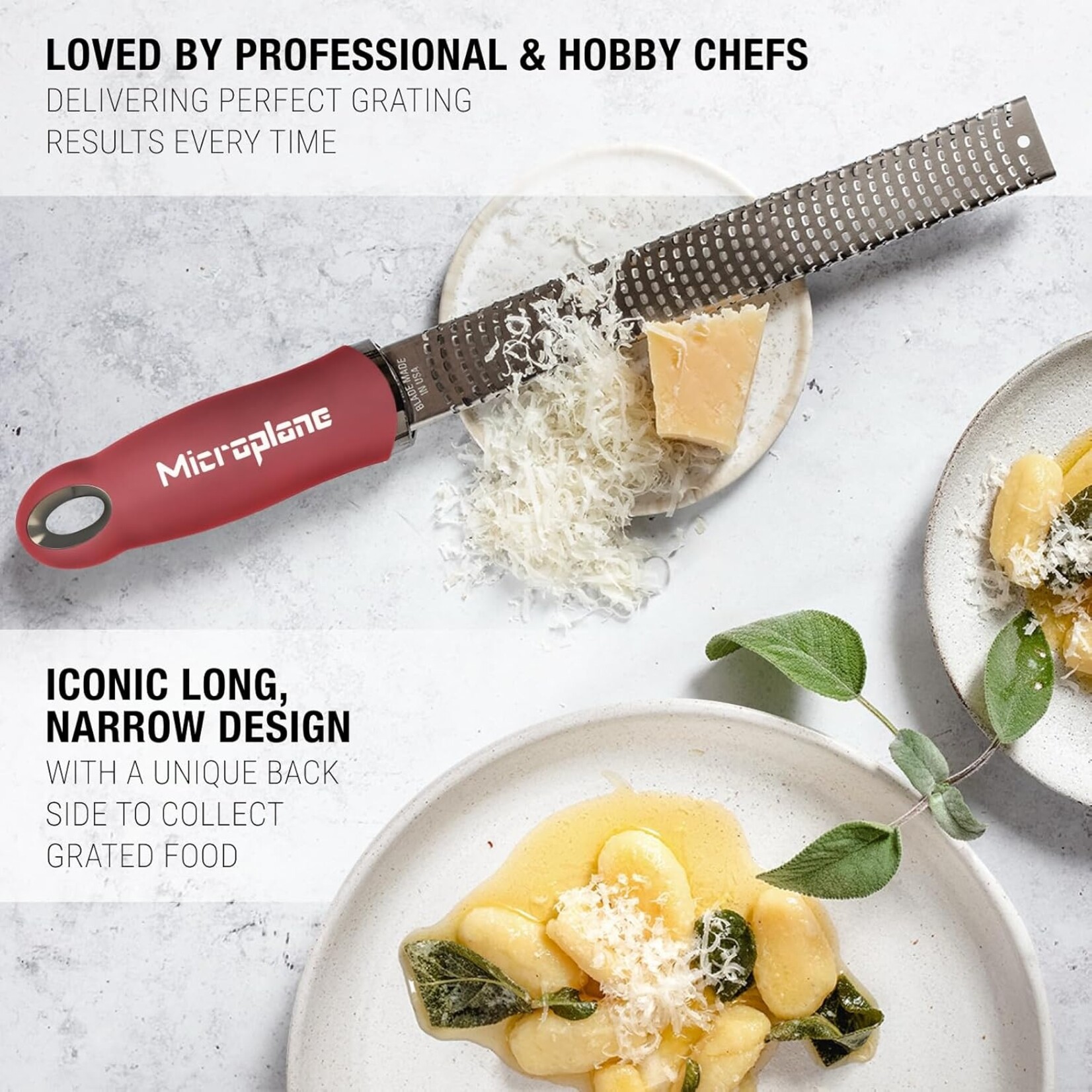 MICROPLANE Zesteur, rouge grenade