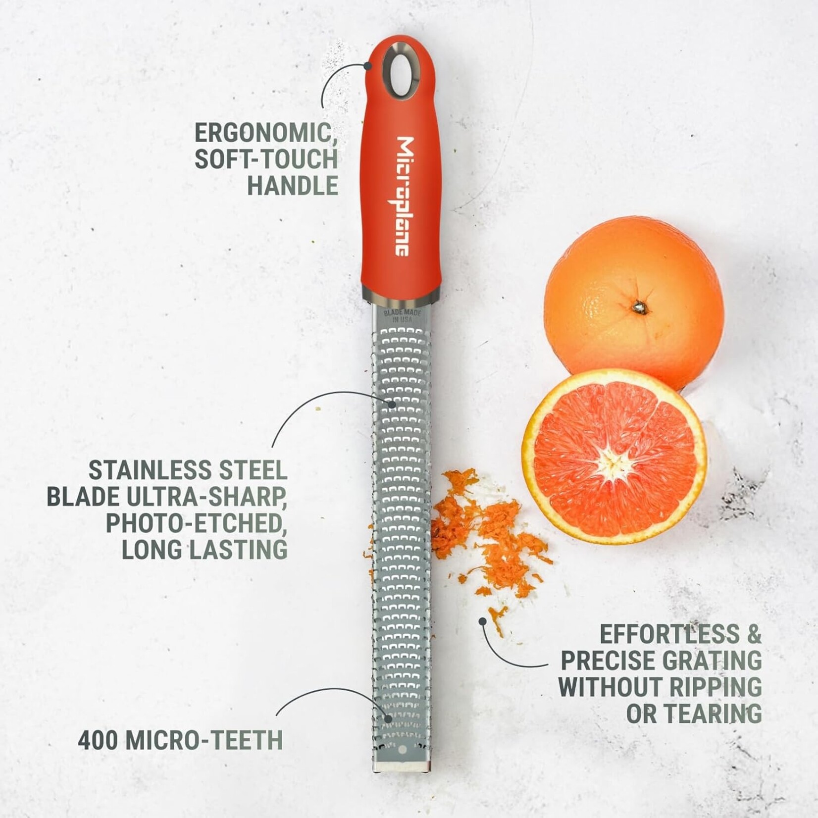 MICROPLANE Zesteur, orange sunset
