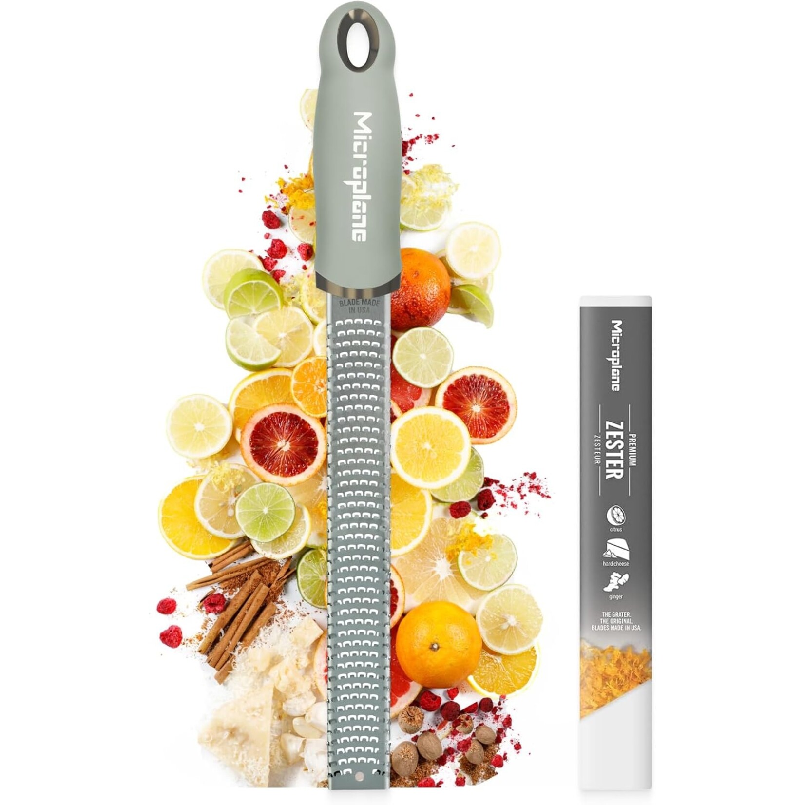 MICROPLANE Zesteur, vert sauge