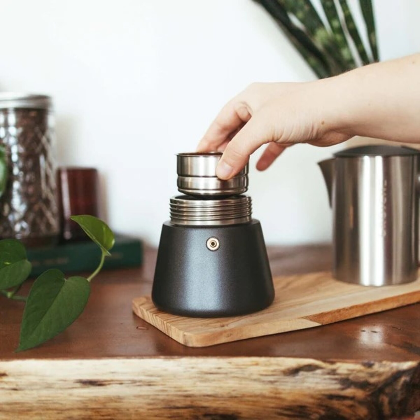 GROSCHE Cafetière italienne Milano Steel, 10t