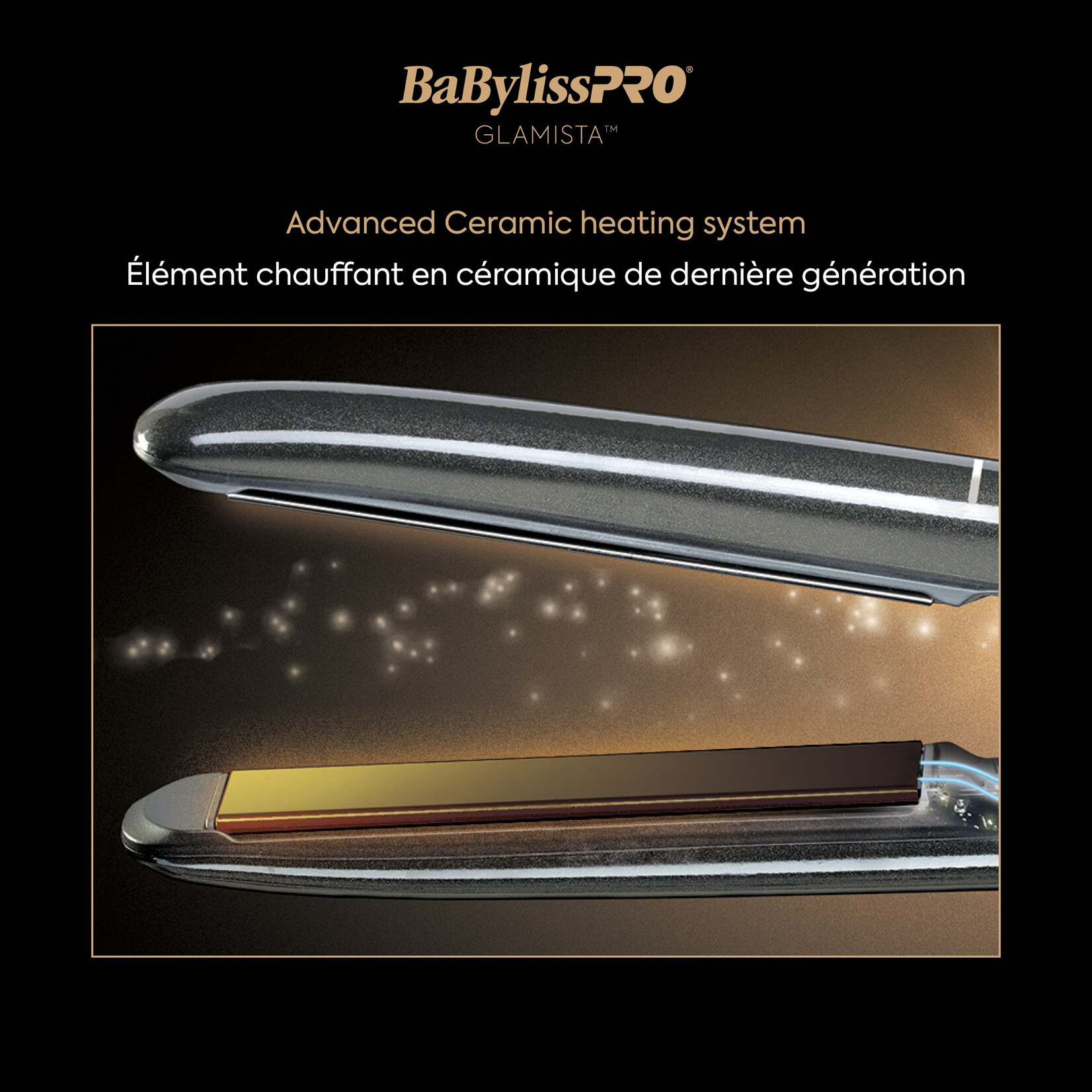 BABYLISS PRO Fer plat ionique professionnel avancé Glamista