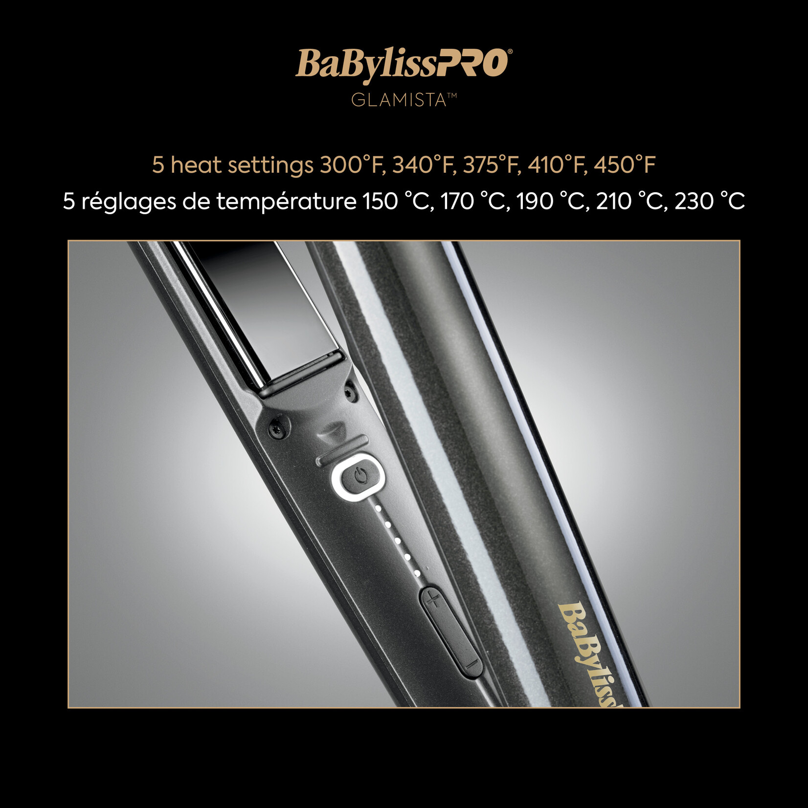 BABYLISS PRO Fer plat ionique professionnel avancé Glamista