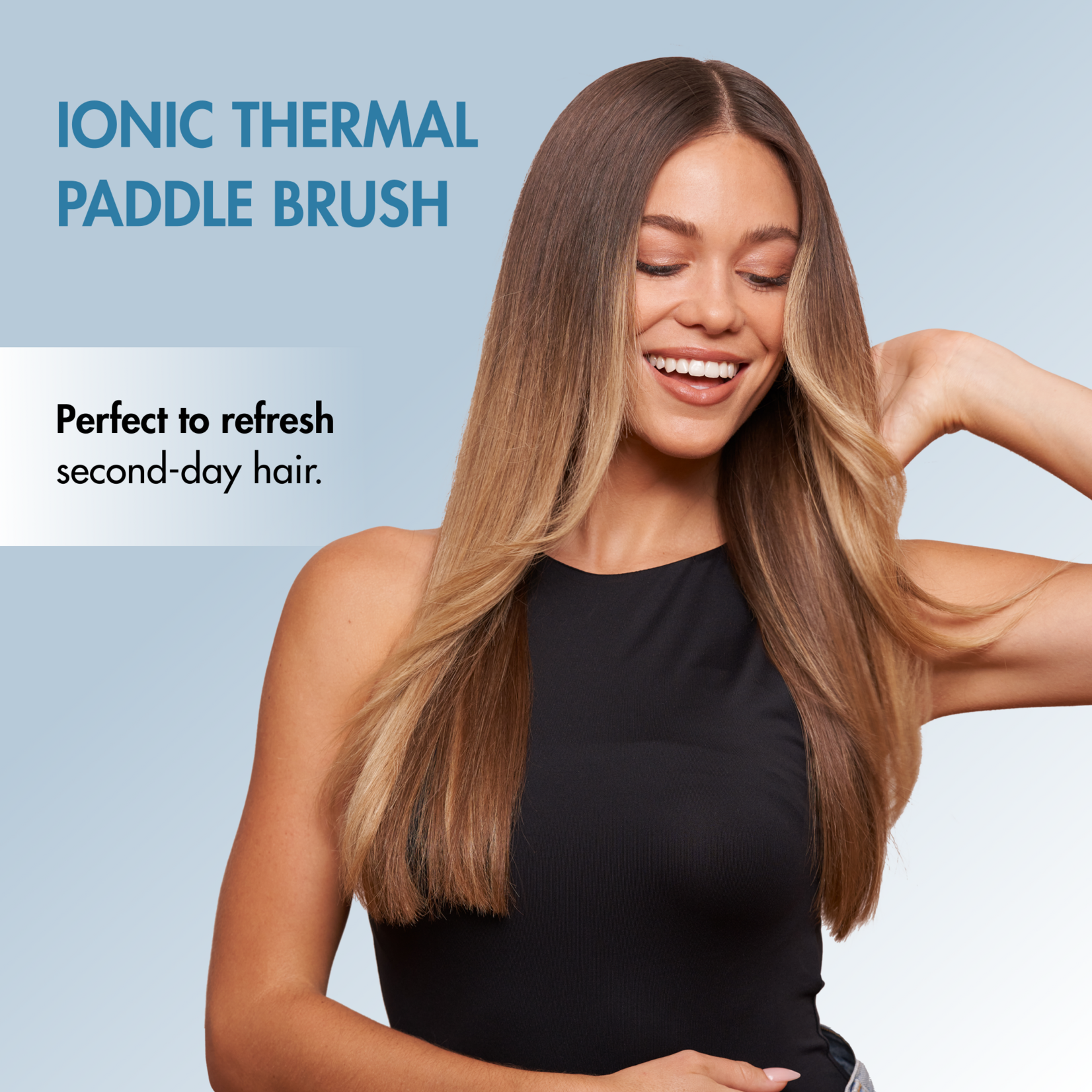 BABYLISS PRO Brosse lissante ionique Nano titanium