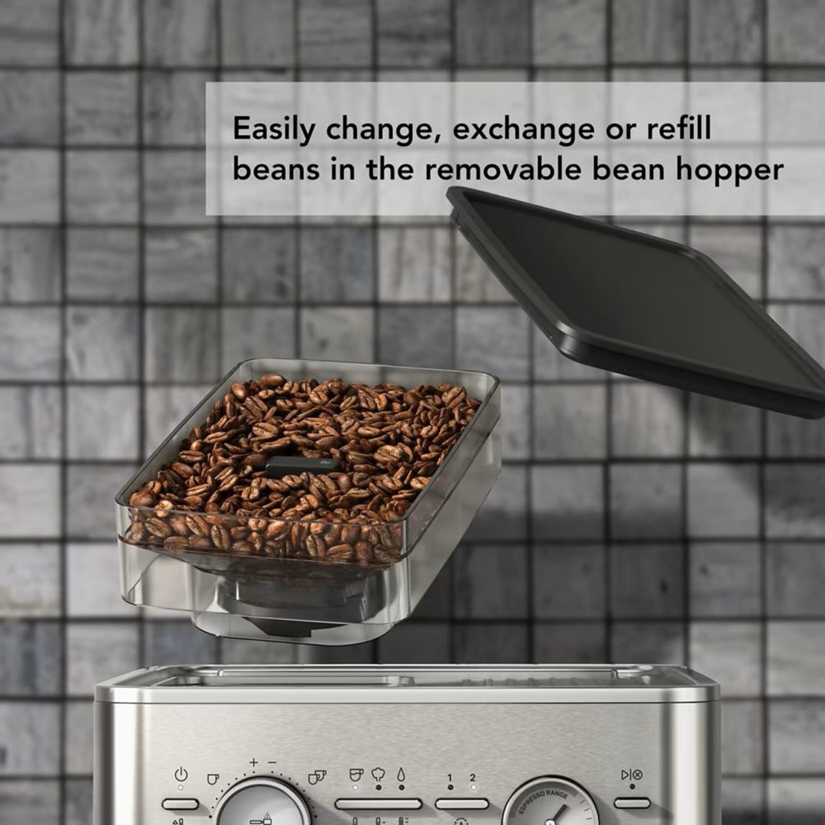 KITCHENAID Machine à espresso semi-automatique, inox (disponible en commande spéciale)