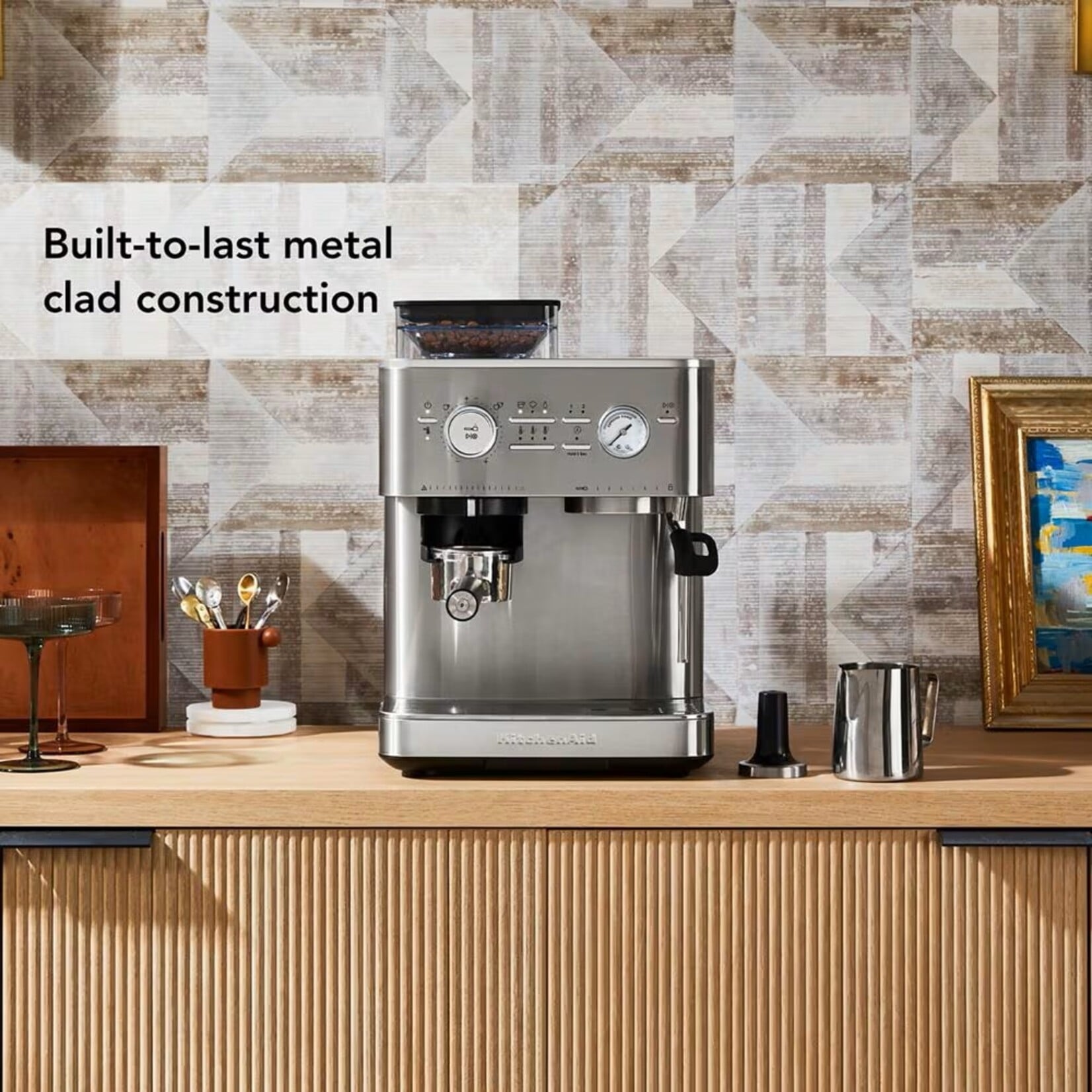 KITCHENAID Machine à espresso semi-automatique, inox (disponible en commande spéciale)