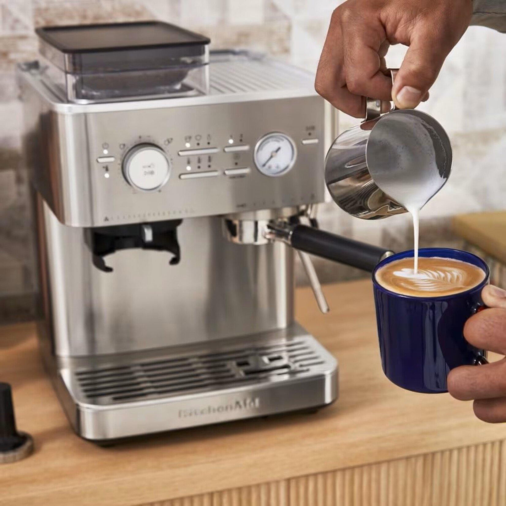 KITCHENAID Machine à espresso semi-automatique, inox (disponible en commande spéciale)