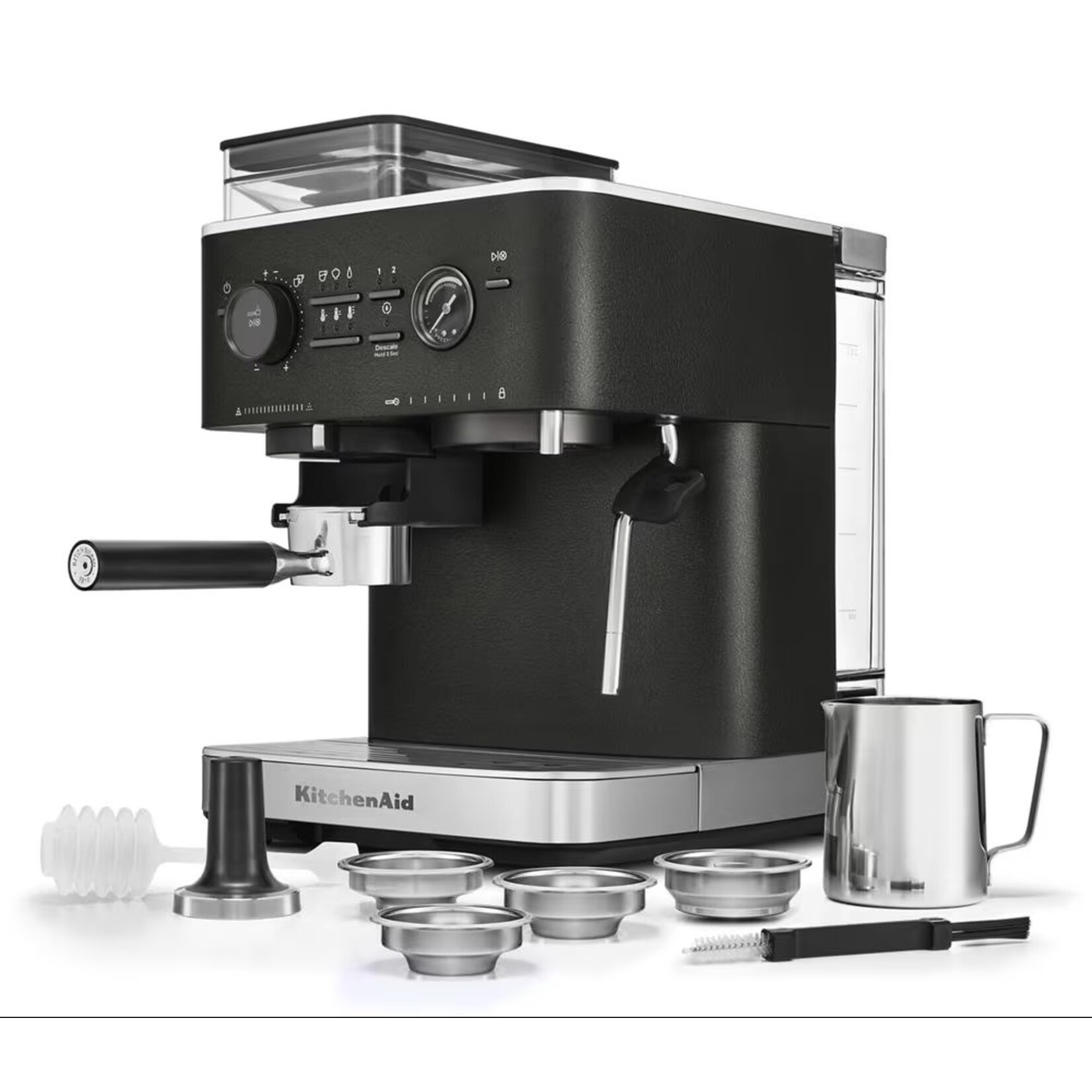 KITCHENAID Machine à espresso semi-automatique, noire (disponible en commande spéciale)