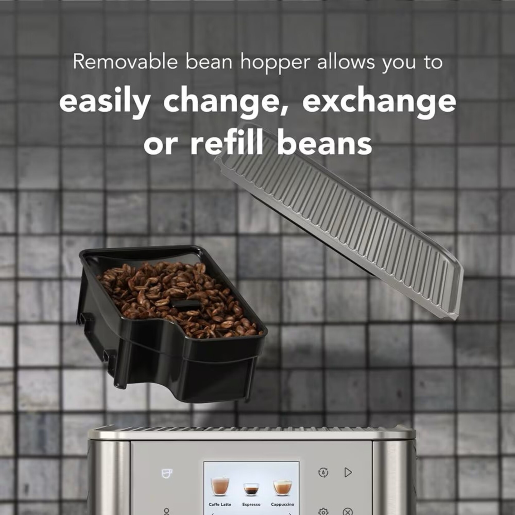 KITCHENAID Machine à espresso entièrement automatique KF7 - Inox (disponible en commande spéciale)