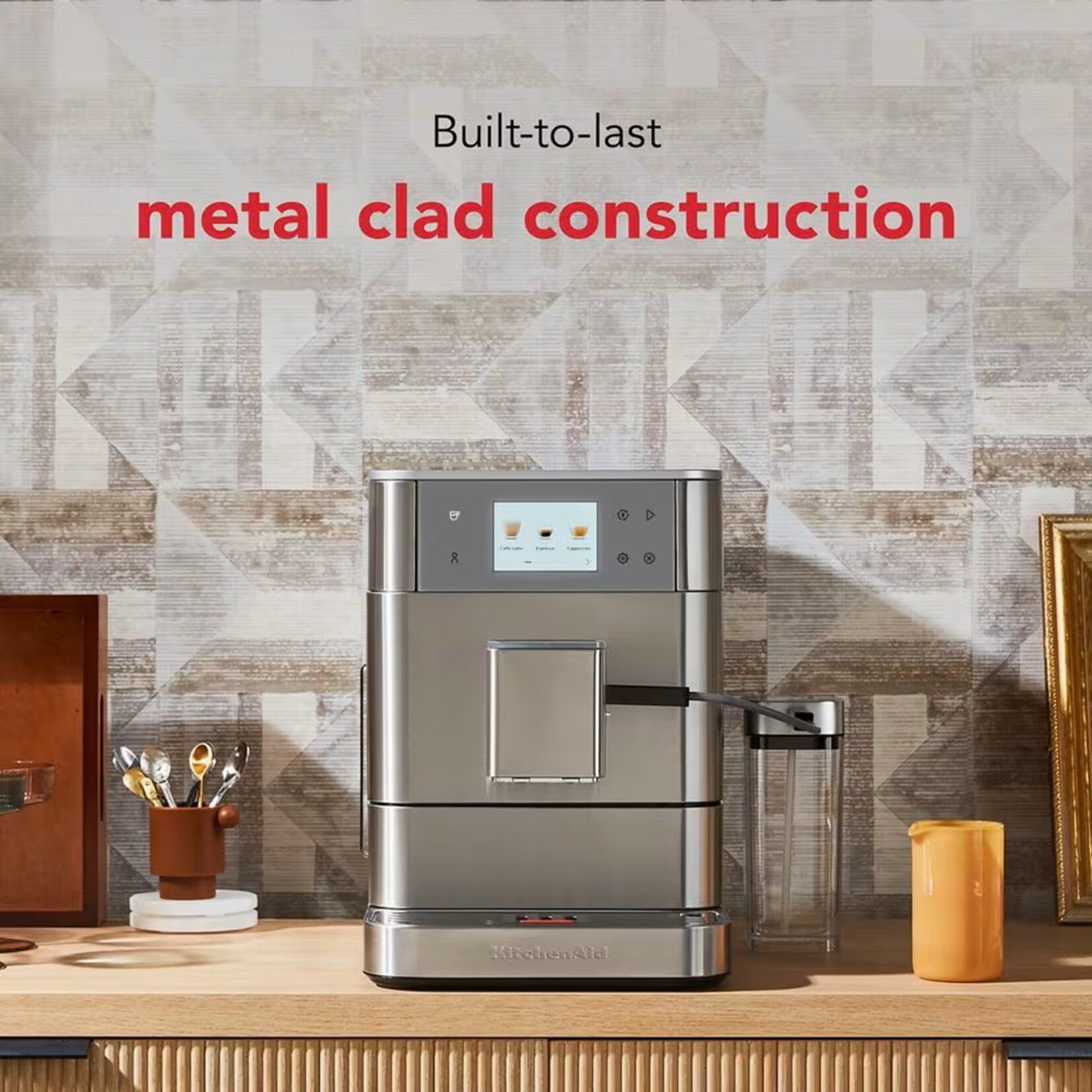 KITCHENAID Machine à espresso entièrement automatique KF7 - Inox (disponible en commande spéciale)
