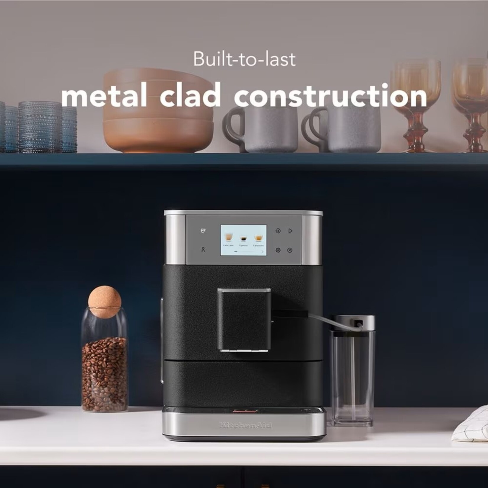 KITCHENAID Machine à espresso entièrement automatique KF7 - Noire (disponible en commande spéciale)