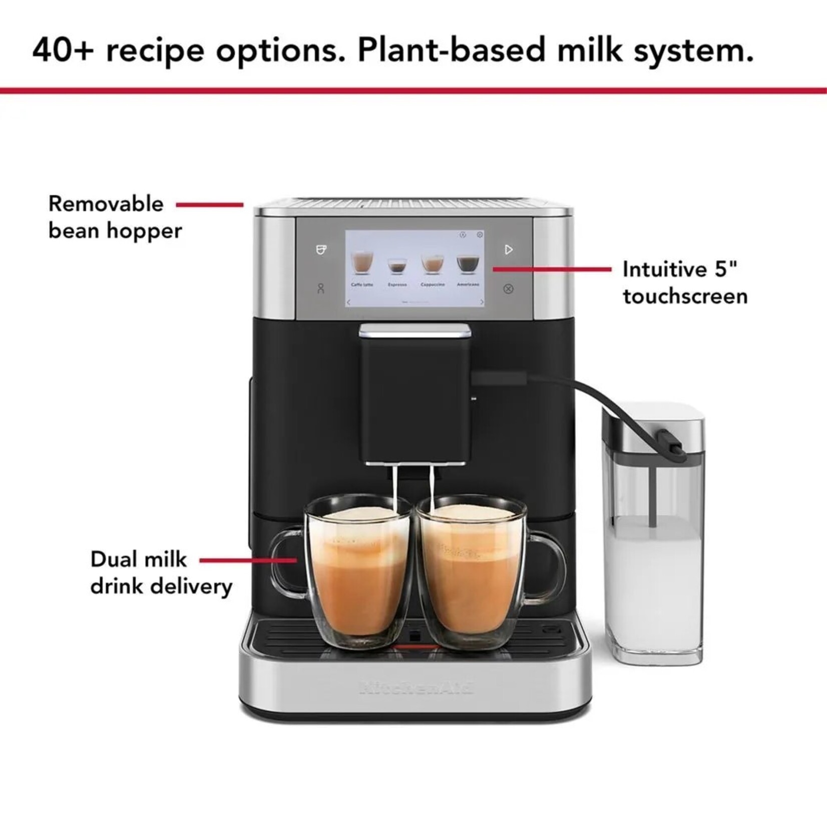 KITCHENAID Machine à espresso entièrement automatique KF8 - Fonte noire (disponible en commande spéciale)