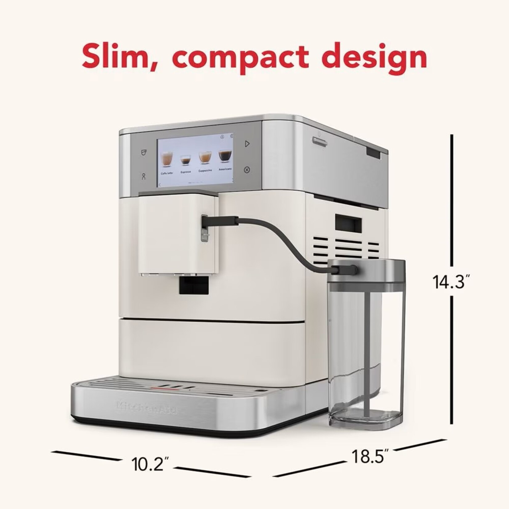 KITCHENAID Machine à espresso entièrement automatique KF8 - Porcelaine (disponible en commande spéciale)