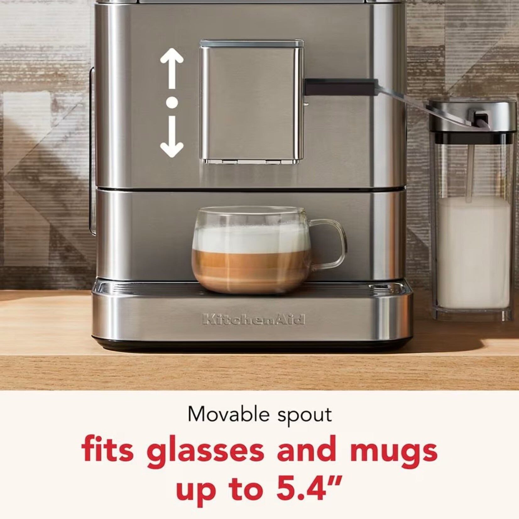 KITCHENAID Machine à espresso entièrement automatique KF8 - Inox (disponible en commande spéciale)