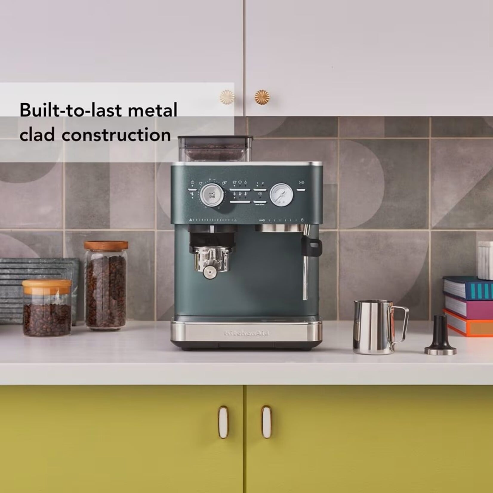 KITCHENAID Machine à espresso semi-automatique avec moulin à meule - Genévrier (disponible en commande spéciale)