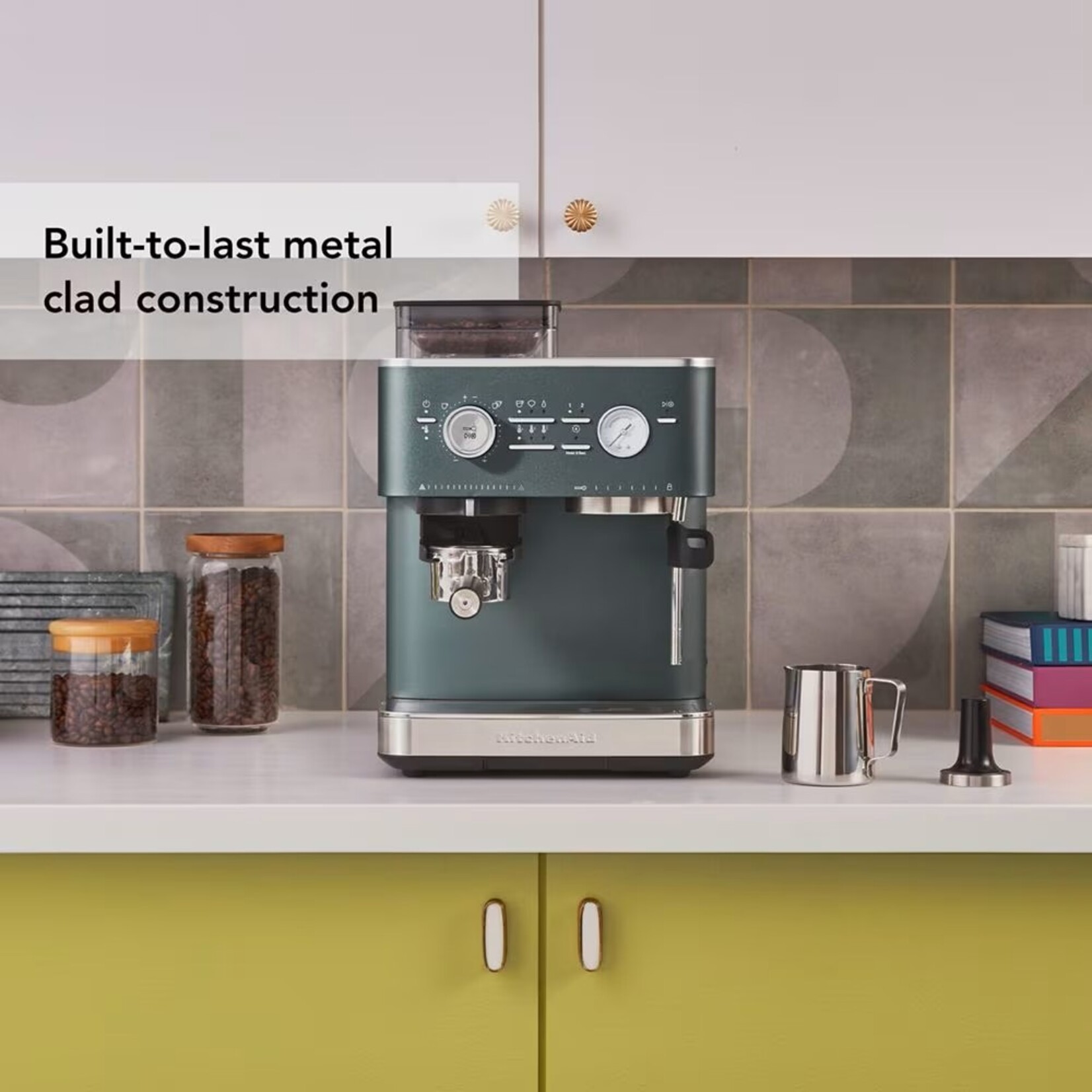 KITCHENAID Semi Automatic Espresso Machine with Burr Grinder - Juniper (available by special order)