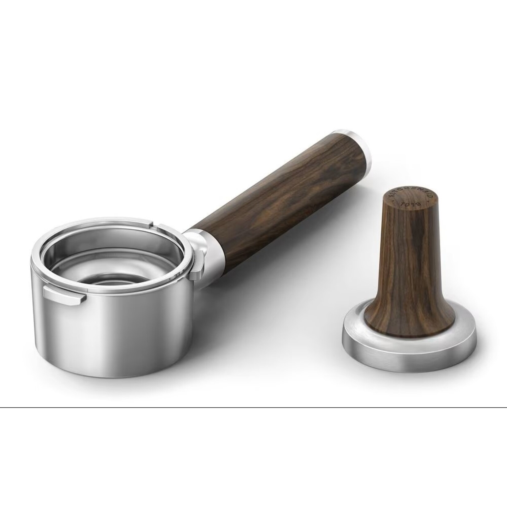 KITCHENAID Trousse d'accessoires pour machine à espresso en bois de noyer