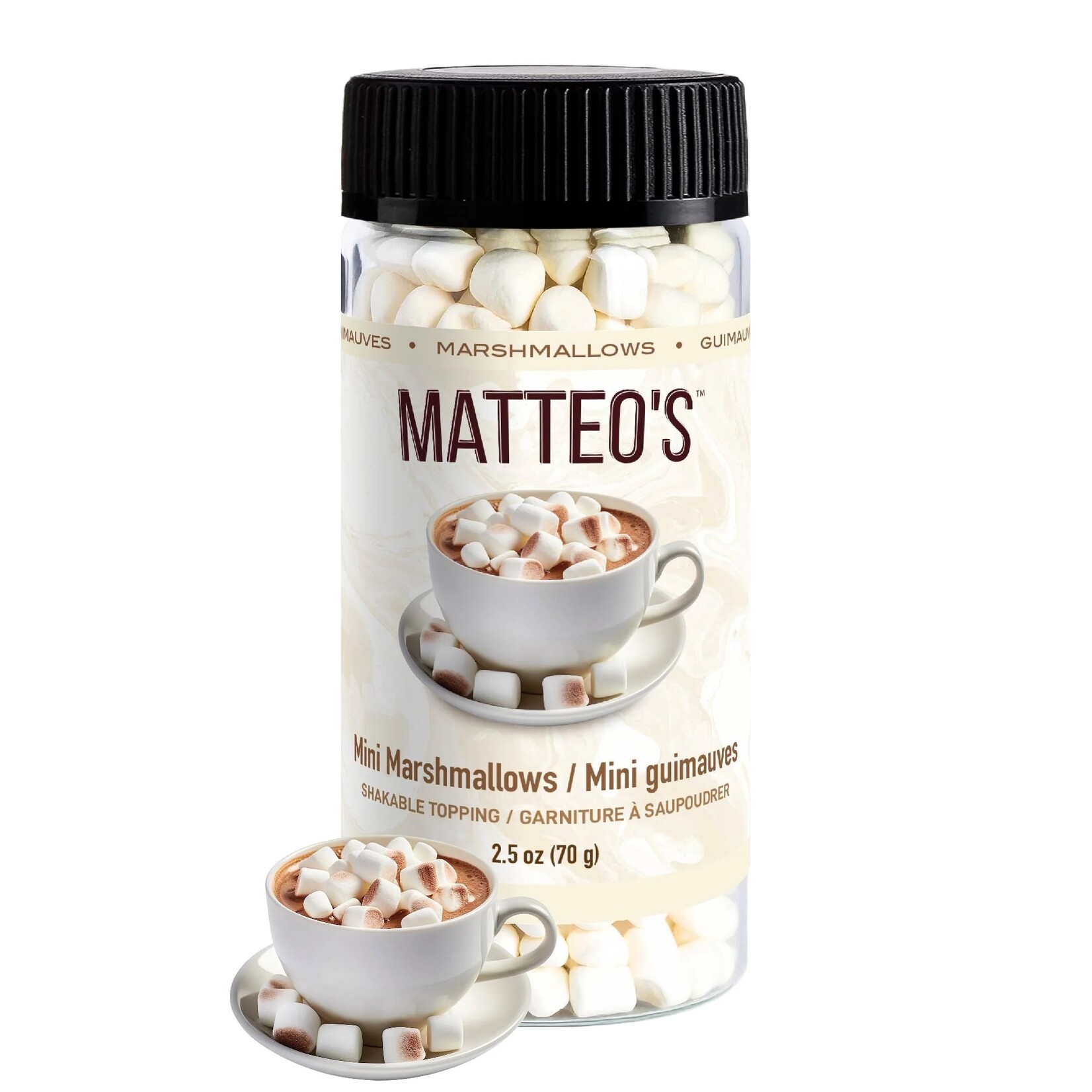MATTEO'S Mini guimauves à saupoudrer, 70g