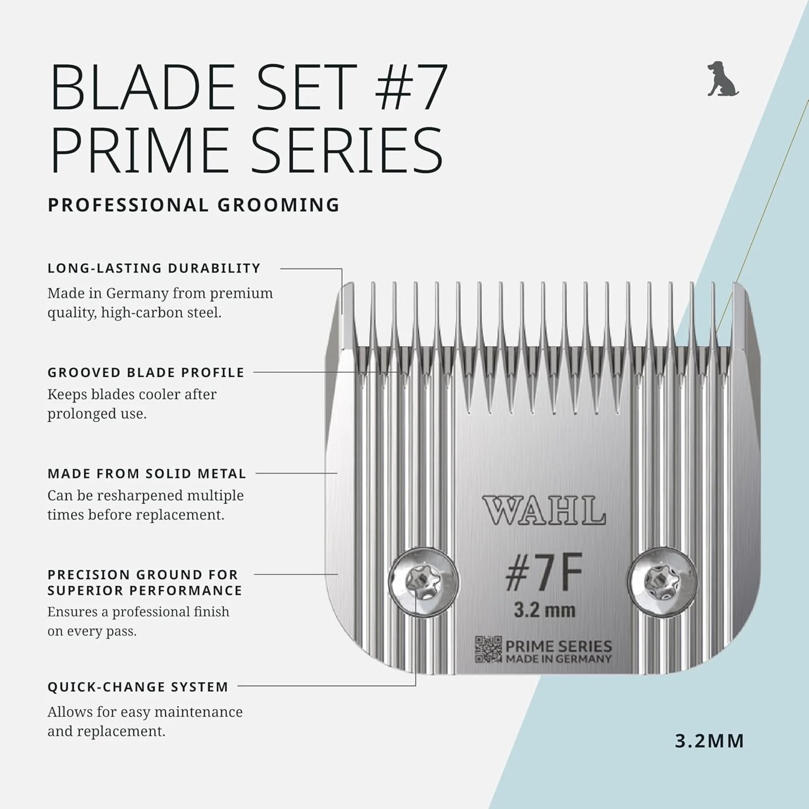 WAHL Lames Pro Animal détachables Série Prime, #7F
