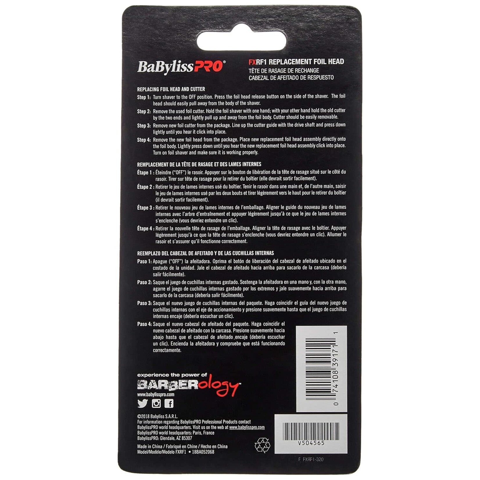 BABYLISS PRO Replacement Foil & Cutter for FXFS1